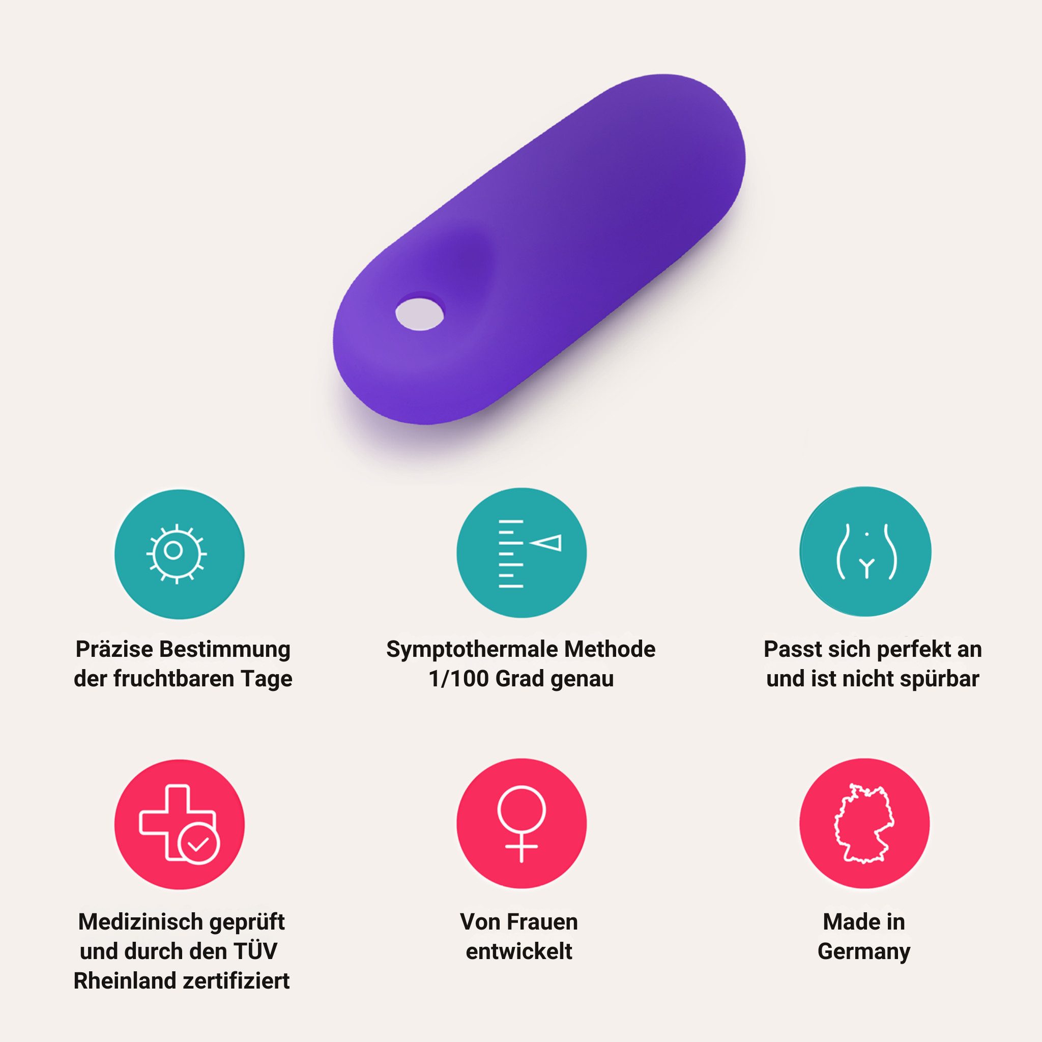 trackle Fertilitätsmonitor trackleCatch, einfach, sicher, digital und hormonfrei: Verhütung oder Kinderwunsch
