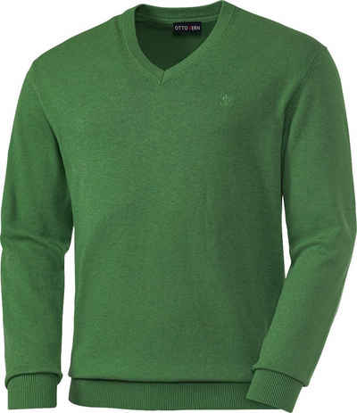 Otto Kern V-Ausschnitt-Pullover optimaler Ganzjahrespullover aus reiner Baumwolle