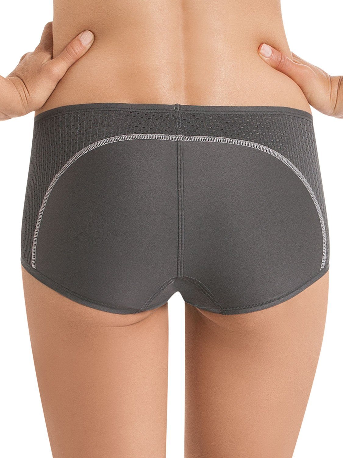 1-St) Anita ANITA anthrazit Active Sport Panty Funktionsunterhose Zwickel Sport-Panty (Stück,