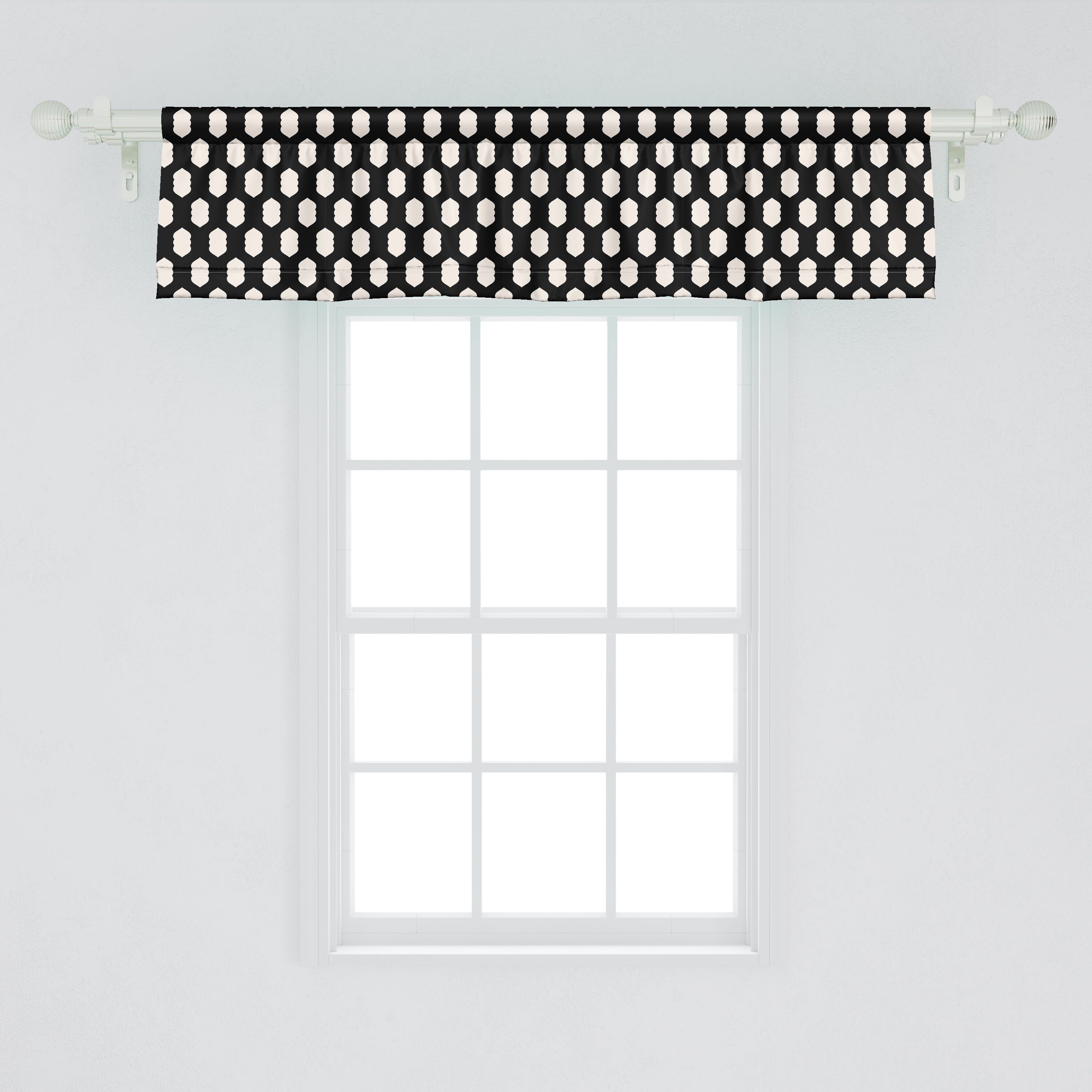 Geometrisch Scheibengardine Volant Abakuhaus, Dekor Microfaser, Vorhang Oriental Küche Stangentasche, Artformen Schlafzimmer mit für