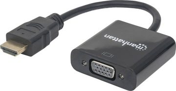 IC INTRACOM Konverter Manhattan HDMI -> VGA St/Bu schwarz Polybag HDMI-Kabel