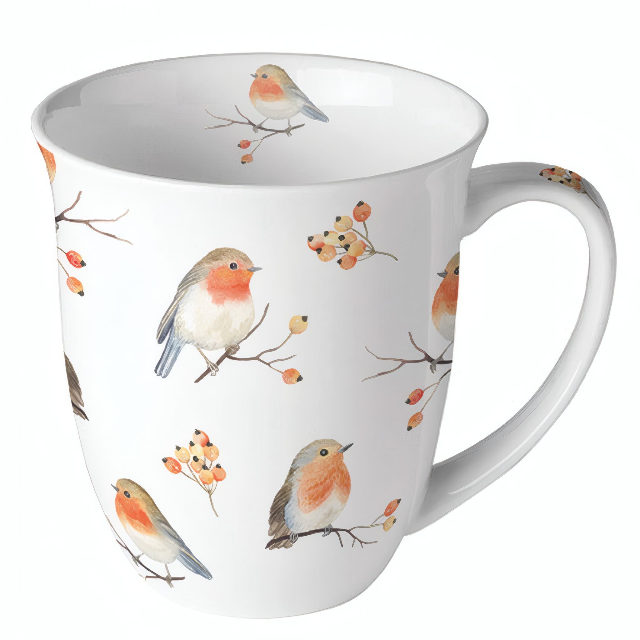 Ambiente® Tasse Tasse Robin family, Porzellan