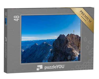 puzzleYOU Puzzle Gipfel der Zugspitze, höchster Berg Deutschlands, 48 Puzzleteile, puzzleYOU-Kollektionen Zugspitze