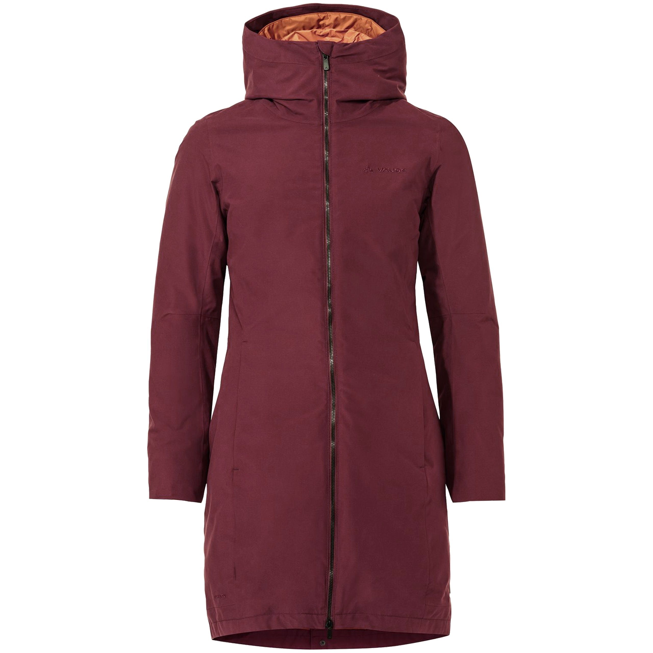 VAUDE 3-in-1-Funktionsparka VAUDE Womens Annecy cherry wasserdichter Coat III Winter-Doppelmantel - dark 3in1