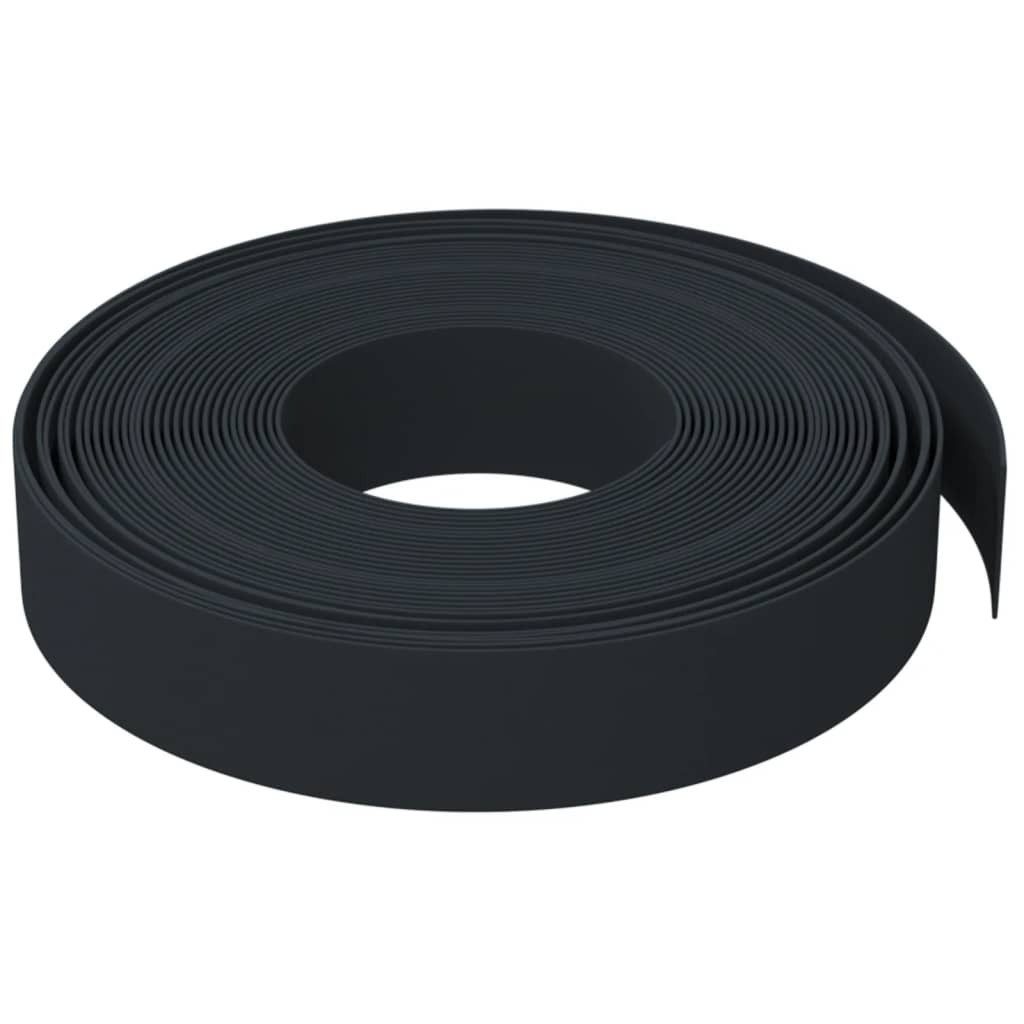 Thumbnail - vidaXL Beetumrandung Rasenkante Schwarz 10 m 10 cm Polyethylen