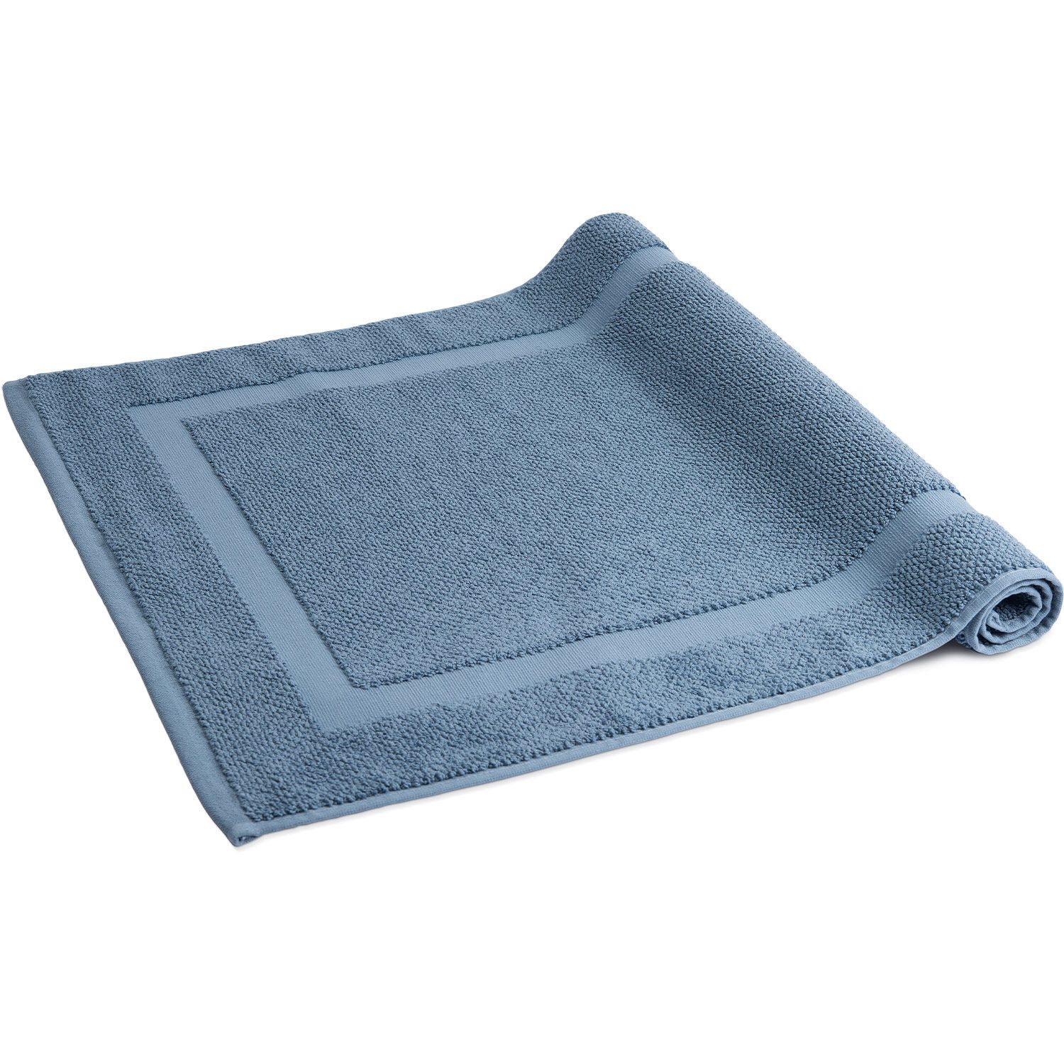 Herzbach Home Badematte Spa 60x100 cm, Baumwolle, Rechteckig, 1000g/m², Premium-Qualität, 100% Baumwolle, mit Bordüre