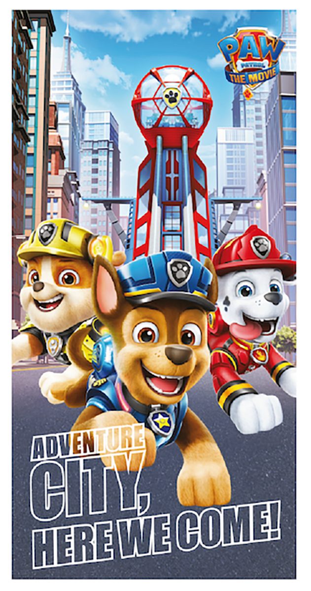 PAW PATROL Handtuch Nickelodeon Paw Patrol "Adventure City, Here we, Frottee (1-St)