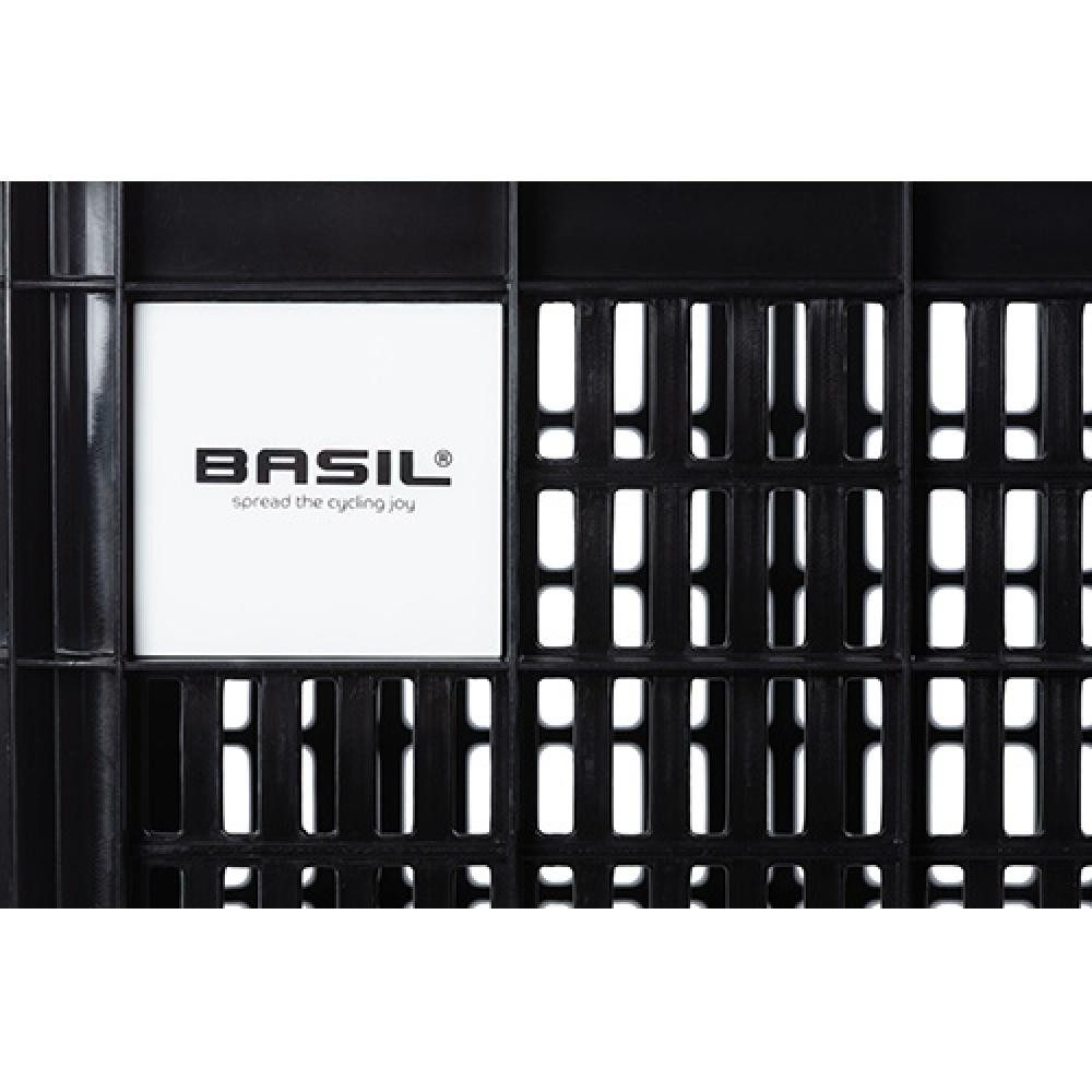 Basil Fahrradkorb Basil Crate M Fahrradkiste 29,5 Liter Schwarz 10 kg – Bild 3 von 3
