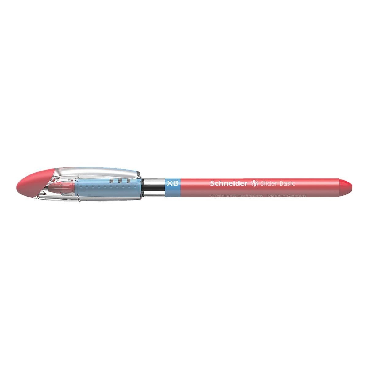 Schneider Kugelschreiber Slider XB 1512, mit Kappe, Strichbreite: 0,7 mm (XB) rot | Kugelschreiber