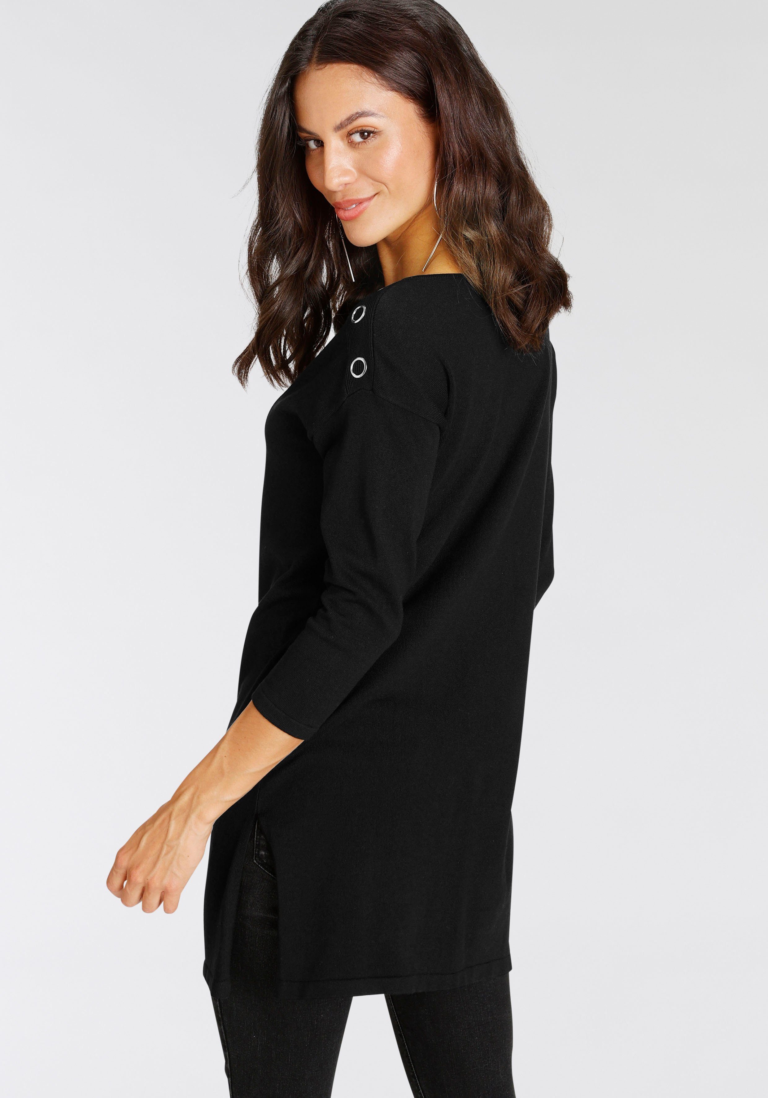 Laura Scott Strickpullover mit 3/4 Ärmeln günstig online kaufen