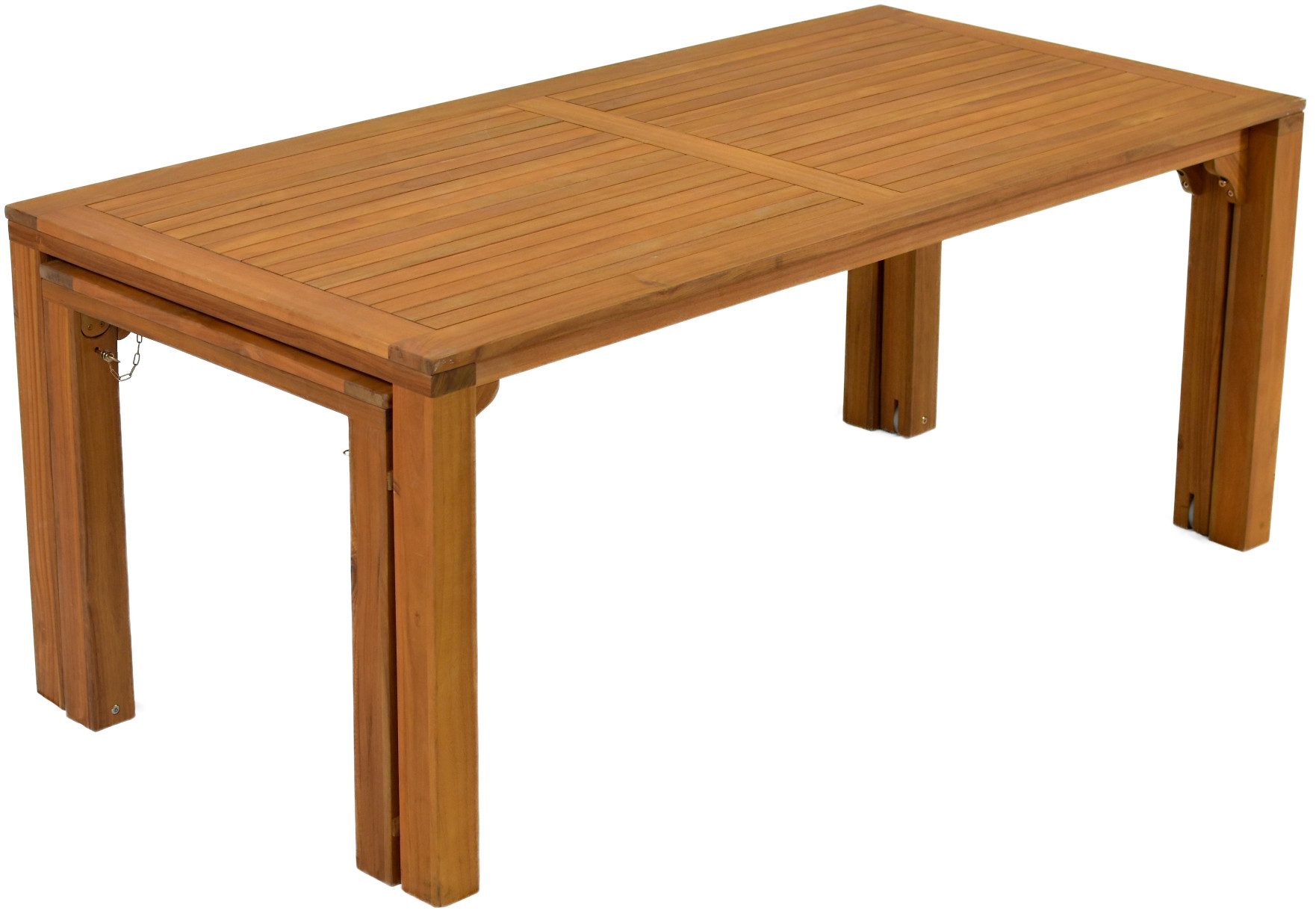 MERXX Garten-Essgruppe Paraiba, (Set, 7-tlg), 6 Klappsessel, 5-fach verstellbar, Ausziehtisch – Bild 5 von 5