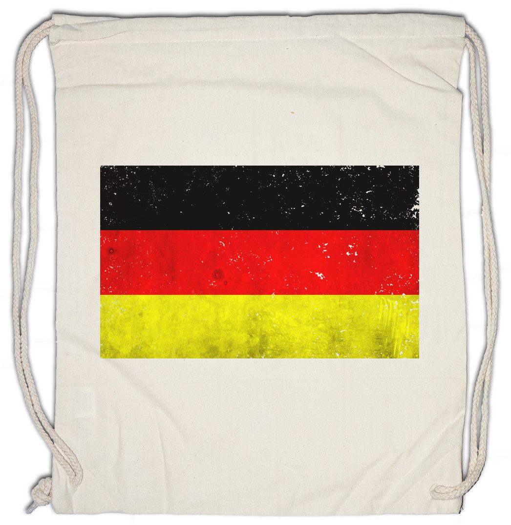 Urban Backwoods Turnbeutel German Flag Vintage Turnbeutel Deutschland BRD Germany Retro DDR Fahne (1-tlg), Flagge EM WM Fußball