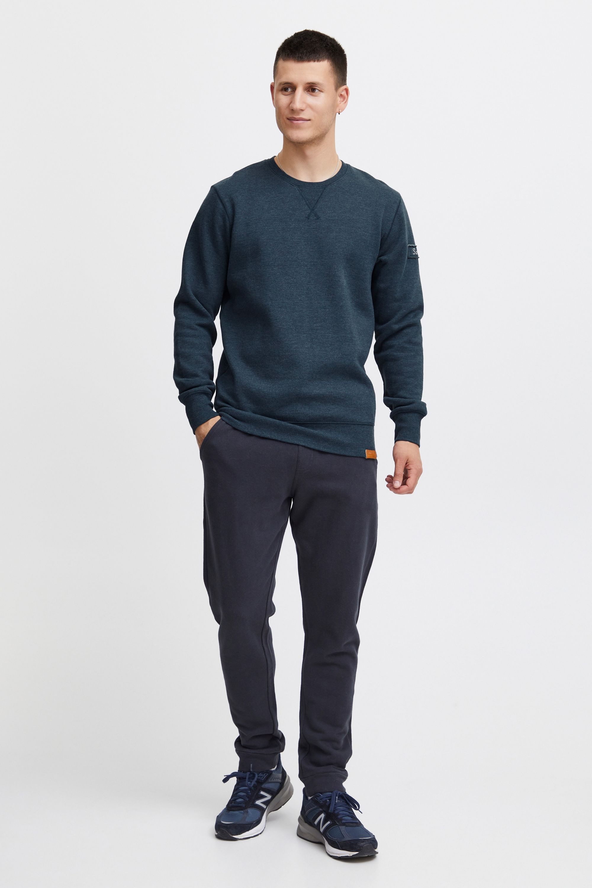 !Solid Sweatshirt SDTrip O-Neck Sweatpullover mit Fleece-Innenseite