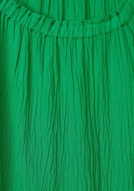 Cecil Crinklebluse mit gekräuseltem Ausschnitt