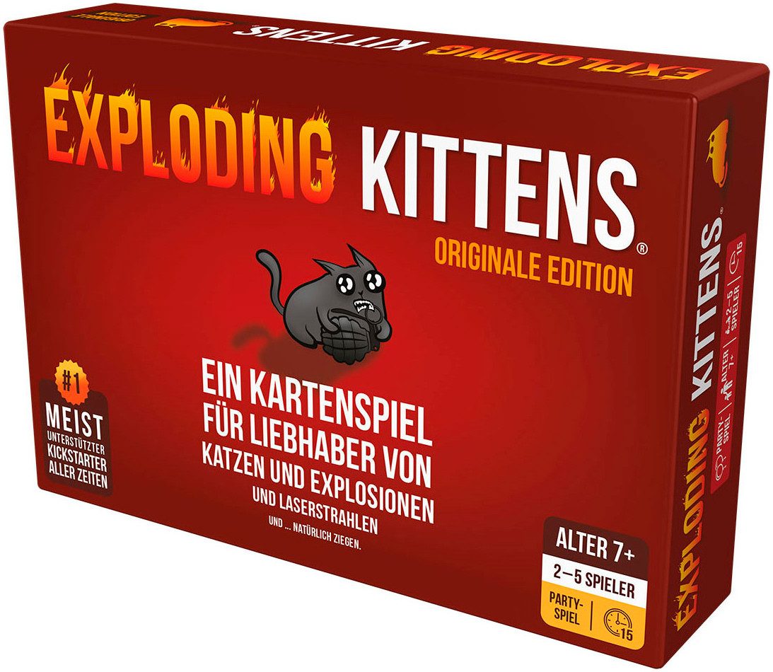 Asmodee Spiel Exploding Kitten, Kinderspiel