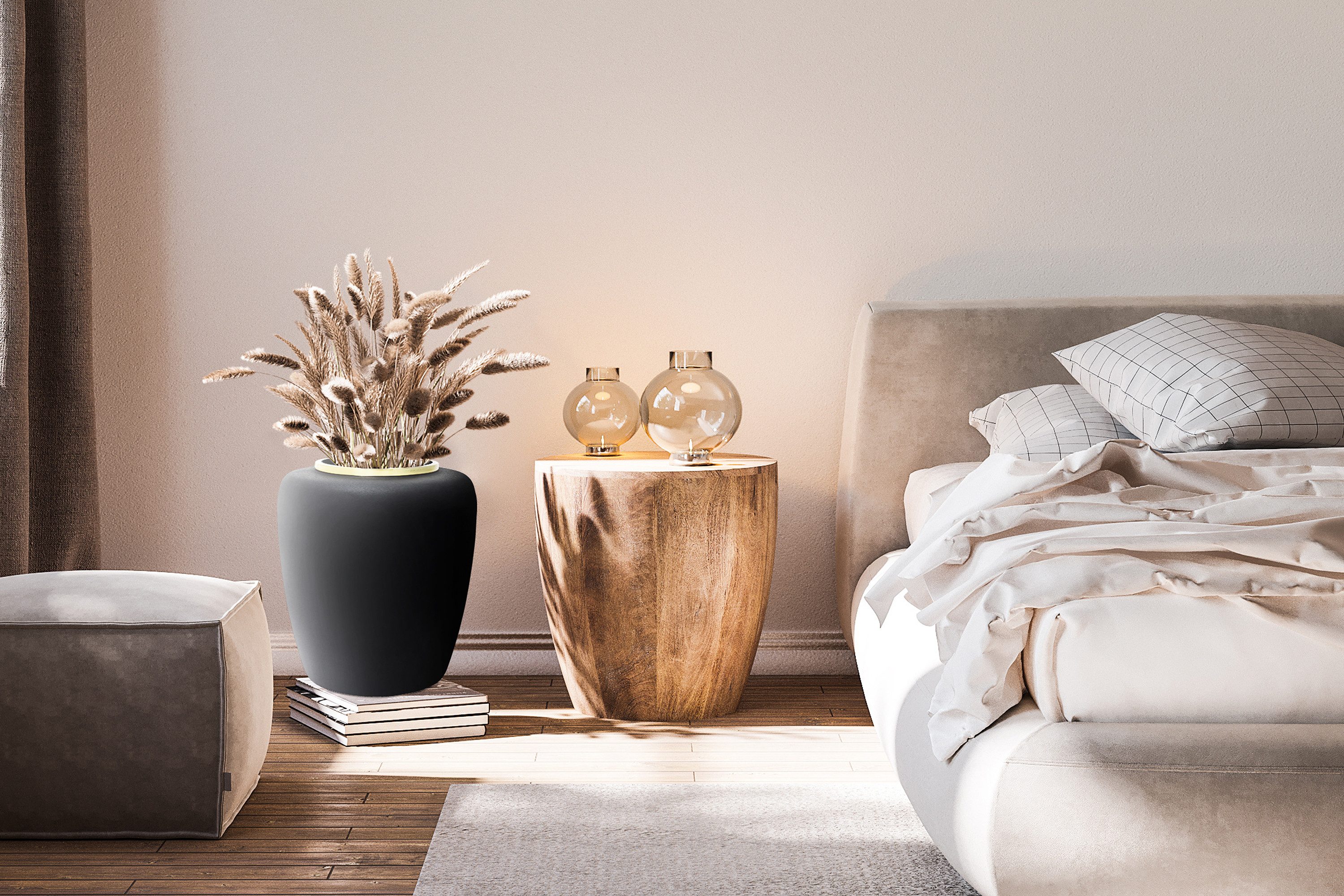 Kayoom Dekovase Vase Art Deco 2025, Handarbeit, zeitloses Design, schicke Matt-Finish-Oberfläche