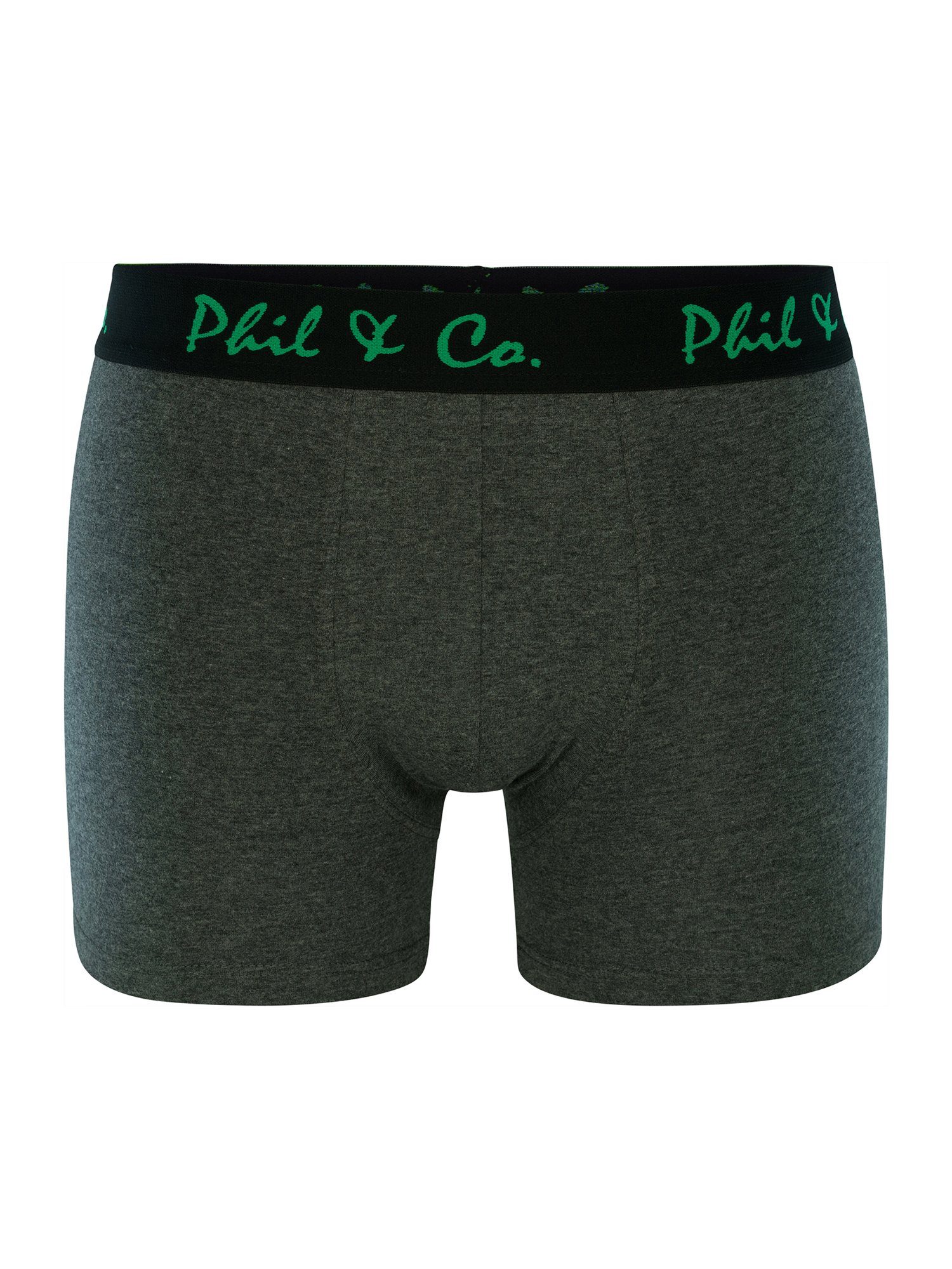 Phil & (4-St) Co. Jersey Retro grün-anthrazit Pants