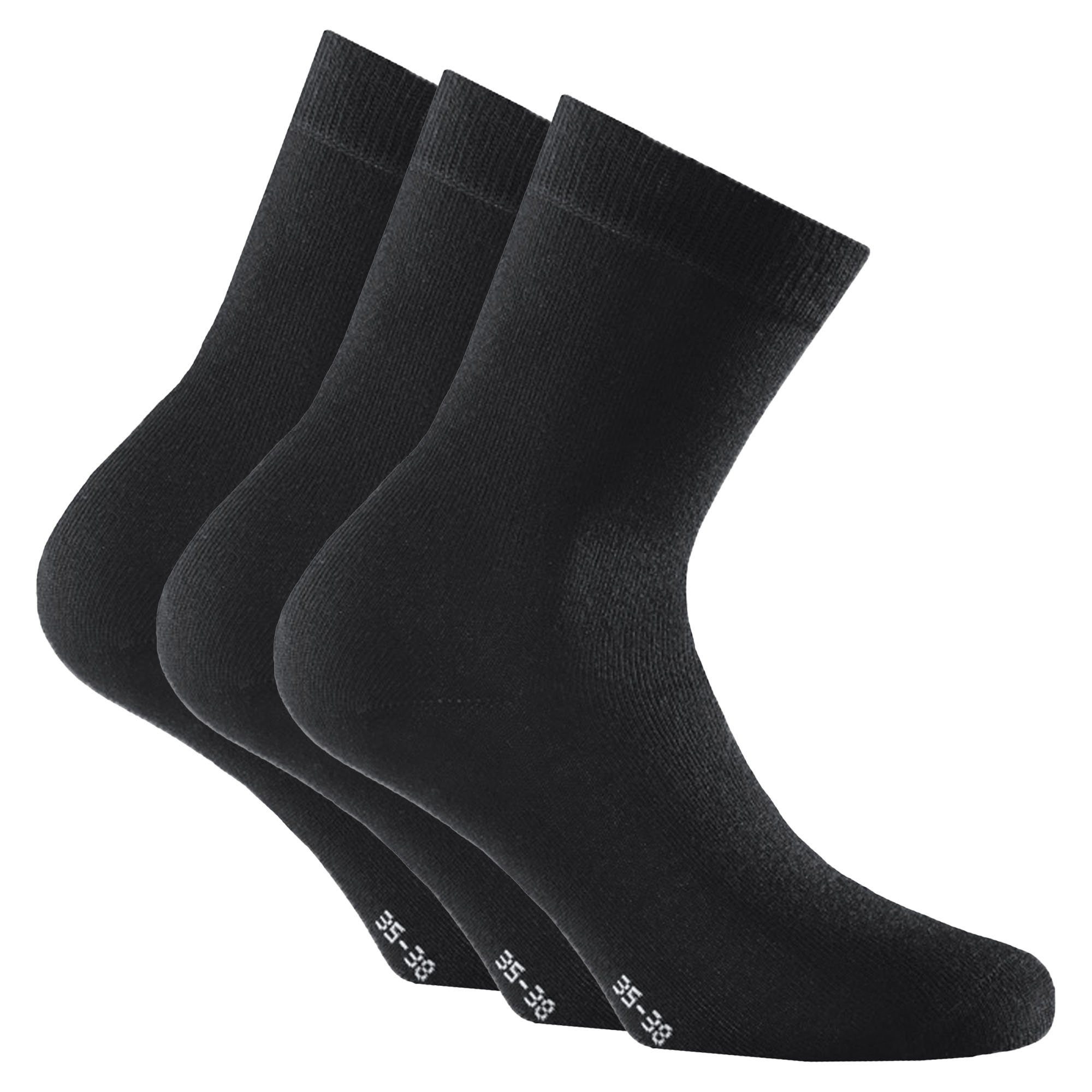 Kurzsocken Unisex Socken 3er Pack Viskose Basic Soft Touch