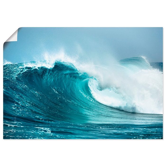 Artland Wandbild Ozeanwelle Gewässer (1 St) als Alubild Leinwandbild Wandaufkleber oder Poster in versch. Größen