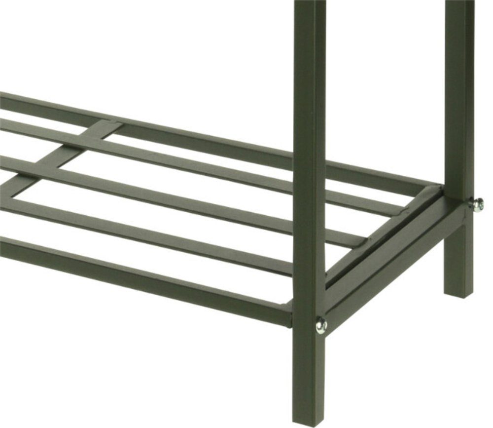 Koopman Pflanztisch Blumenregal Pflanzenregal Ablage Tisch 75x23x60 cm Grün günstig online kaufen