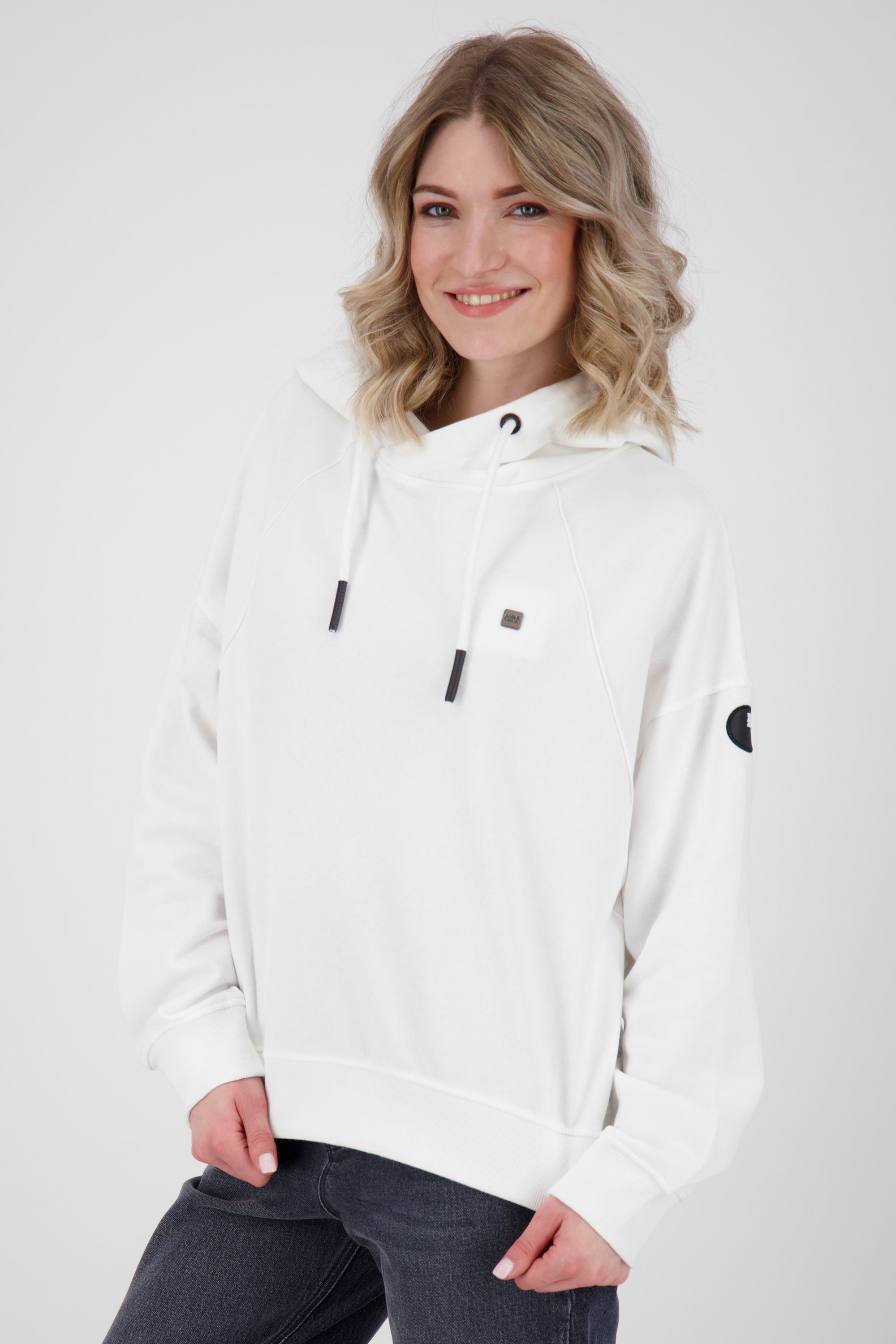 Kapuzensweatshirt, Alife & B Damen Kickin white Kapuzensweatshirt JessyAK Sweat Sweatshirt