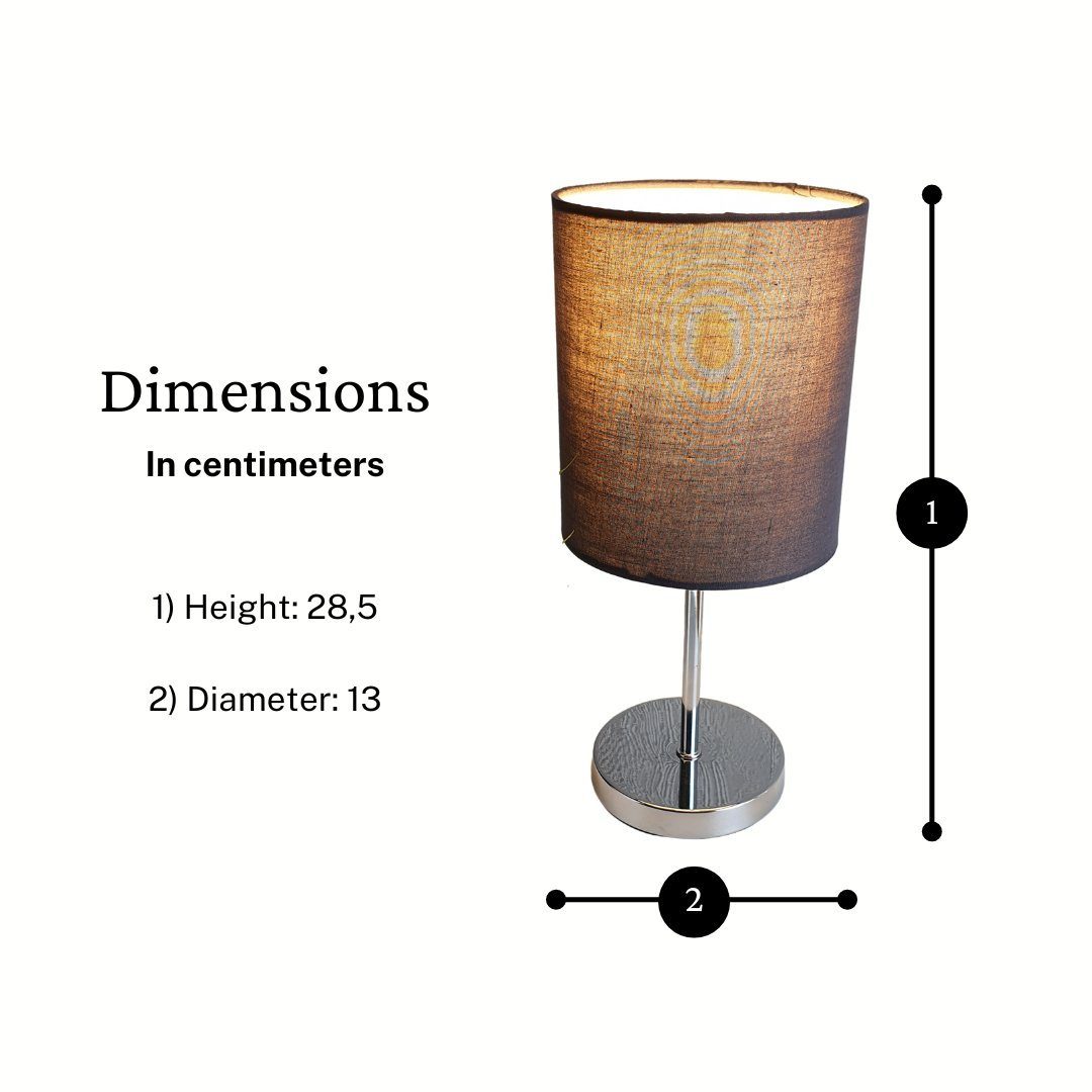 Lichthandel Hoch LED Tischleuchte Nachttischlampe 2er Set Nachttischleuchte günstig online kaufen