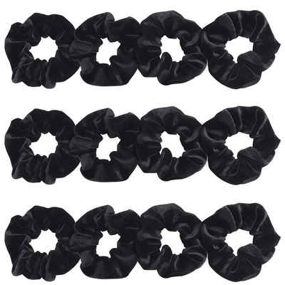 Belle Vous Haarband Schwarze Samt Haarbänder (12er-Pack) für Damen, 1-tlg., Black Velvet Hairbands (12-Pack) for Women