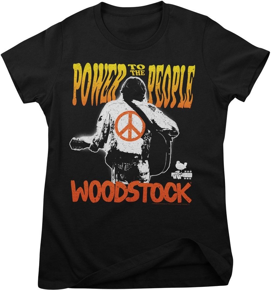 Woodstock T-Shirt Power To The People Girly Tee