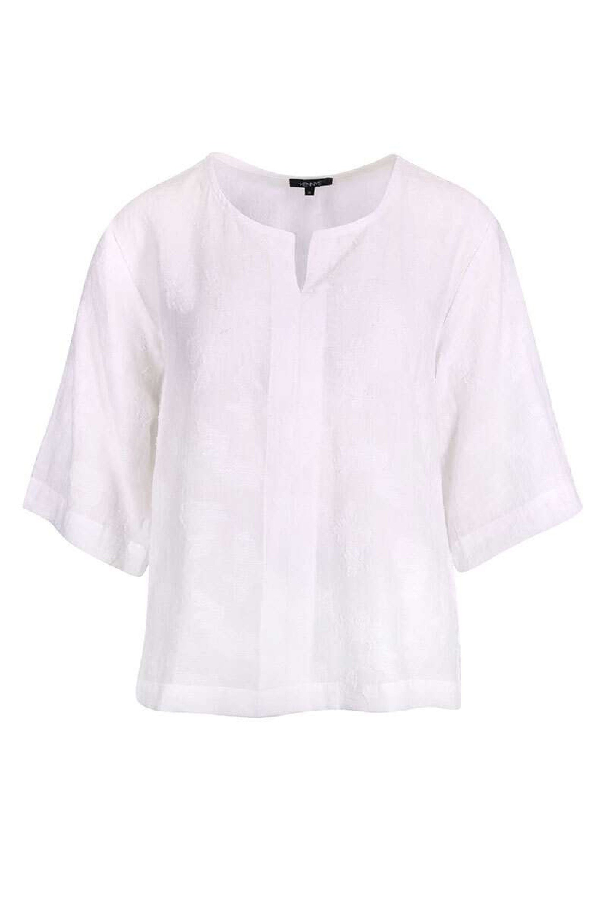 Kenny S. Klassische Bluse 1/2 A. BL. STRUKTUR