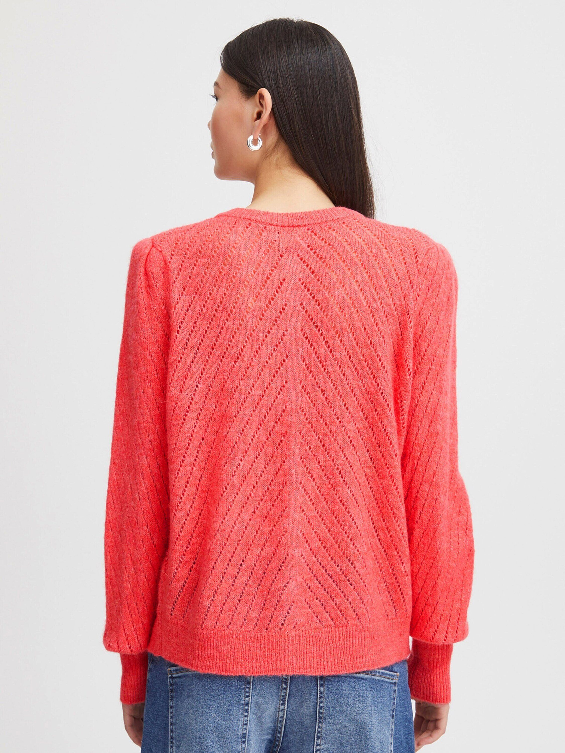 Ichi Strickjacke KAMARA (1-tlg) Lochmuster