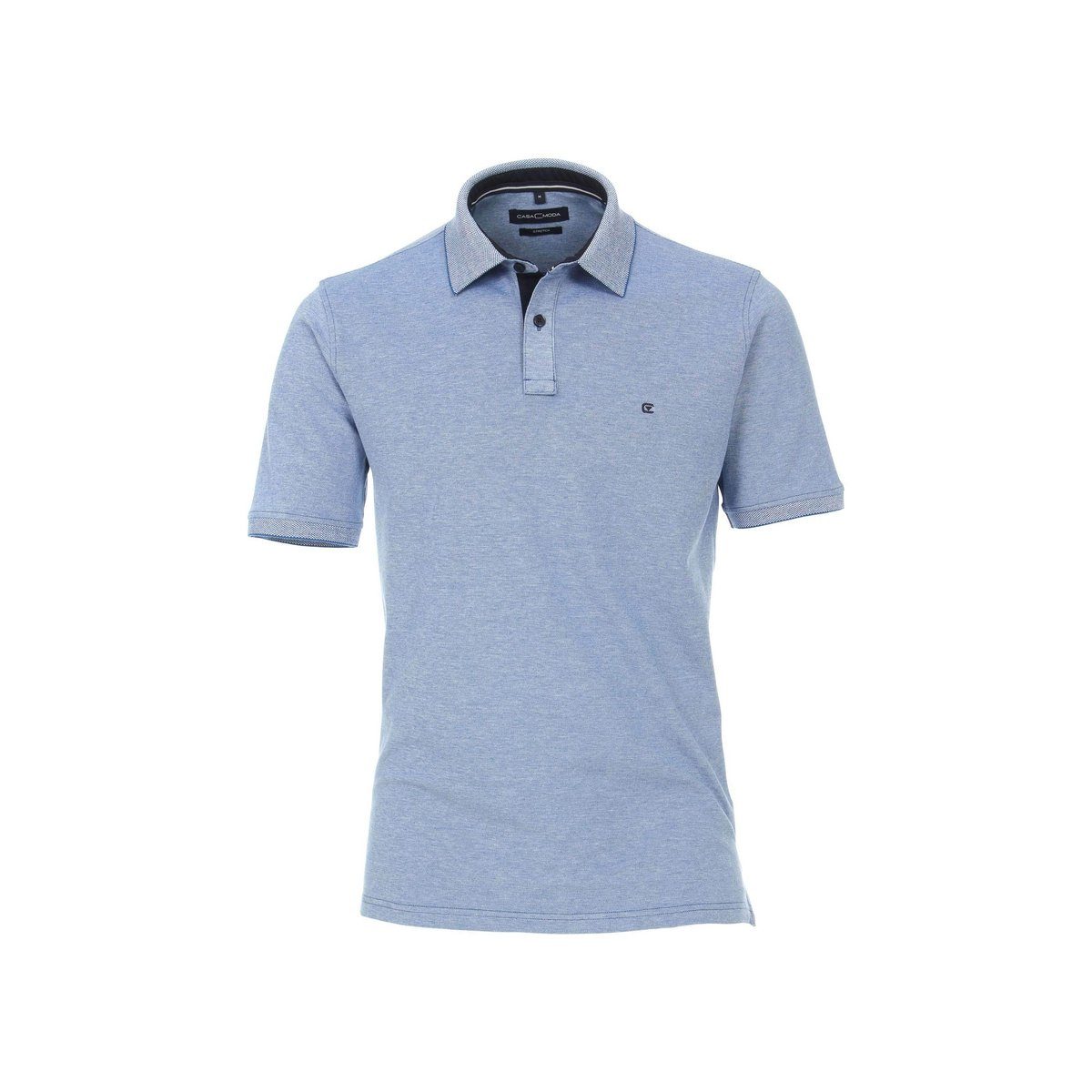 Mittelblau Poloshirt (1-tlg) VENTI regular blau