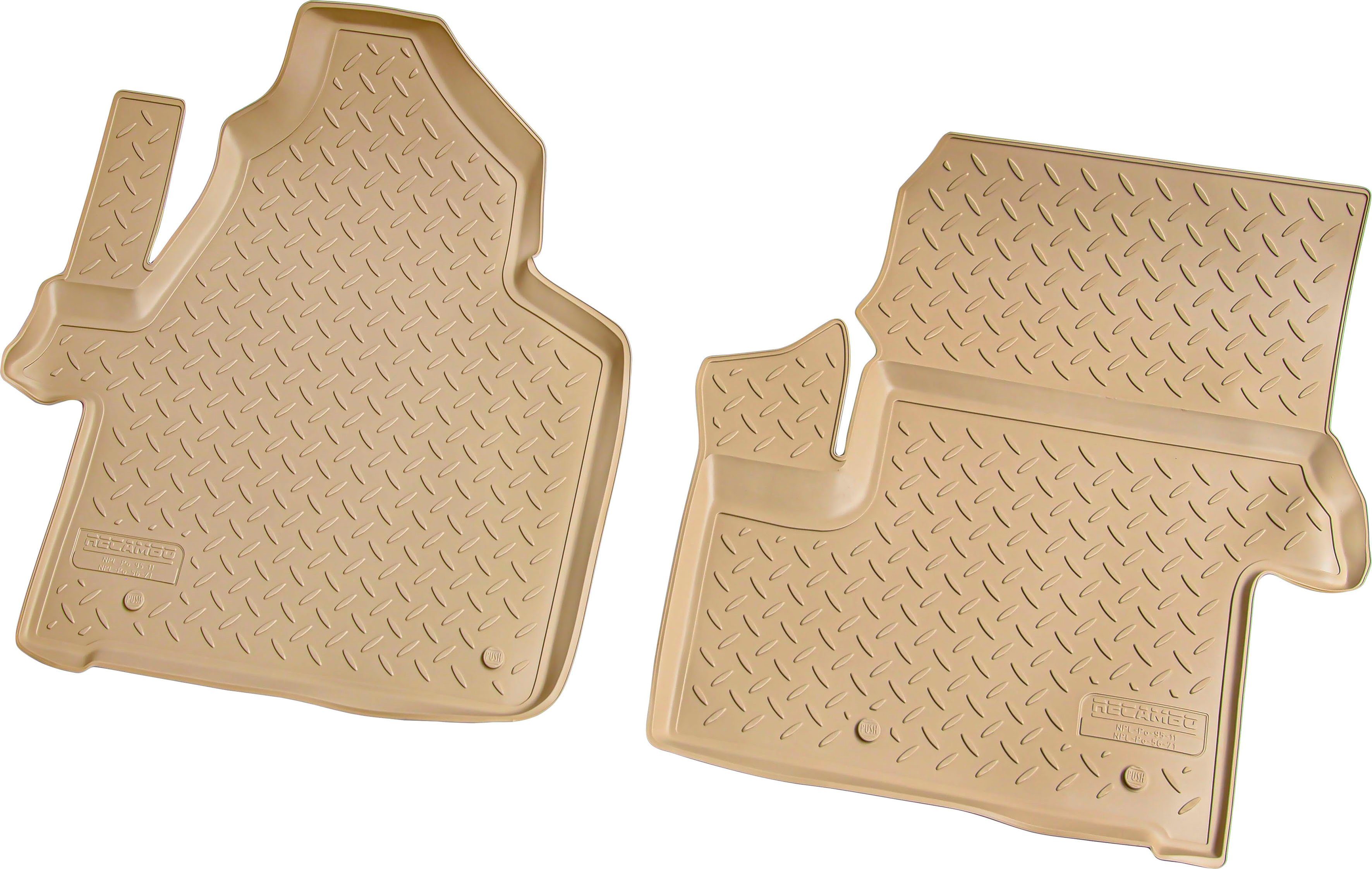 RECAMBO Passform-Fußmatten CustomComforts (4 St), für MERCEDES Sprinter, W906 2006 - 2018, perfekte Passform