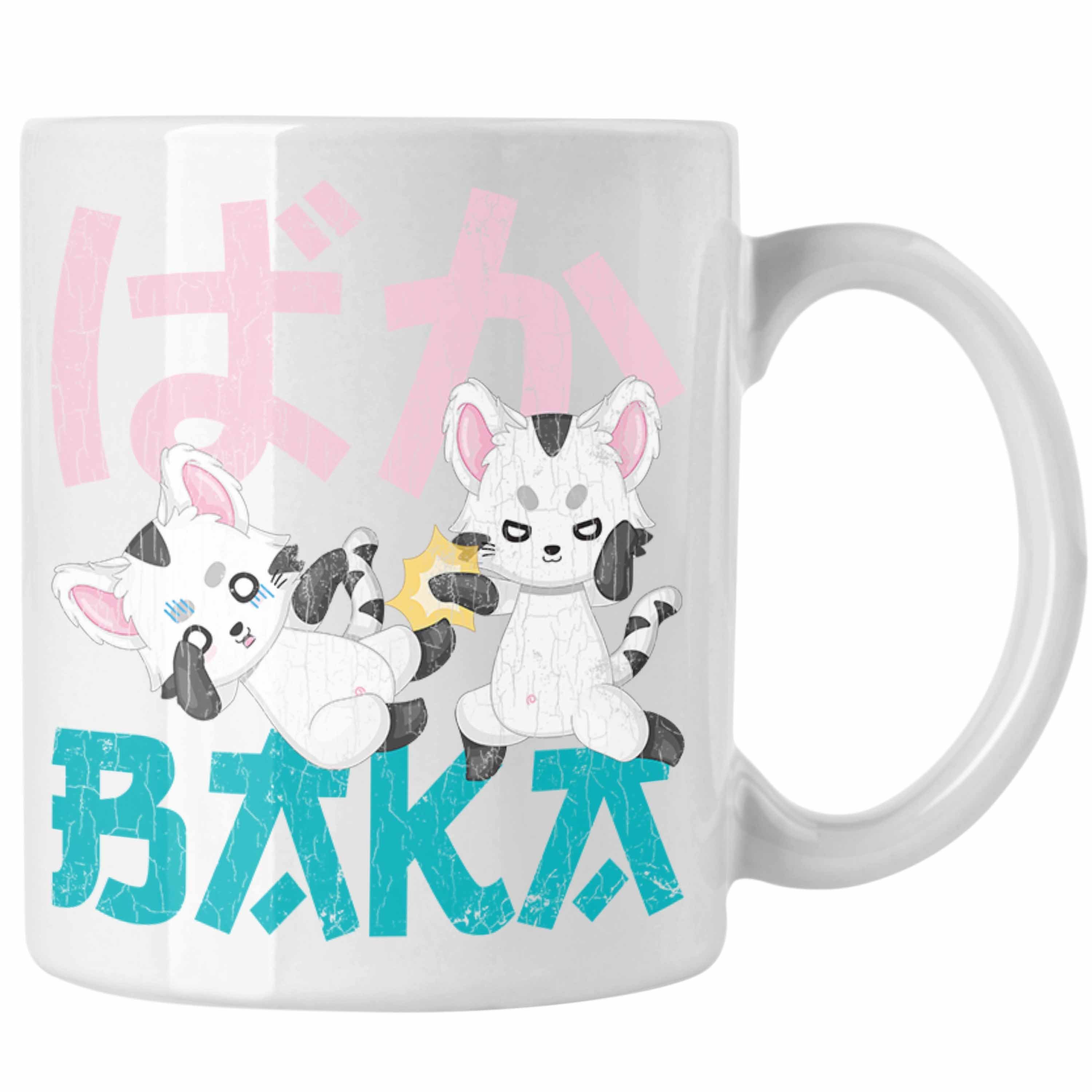 Trendation Tasse Trendation - Anime Tasse Geschenk Spruch Kaffeetasse Geschenke Deko Anme Fan Baka Weiss