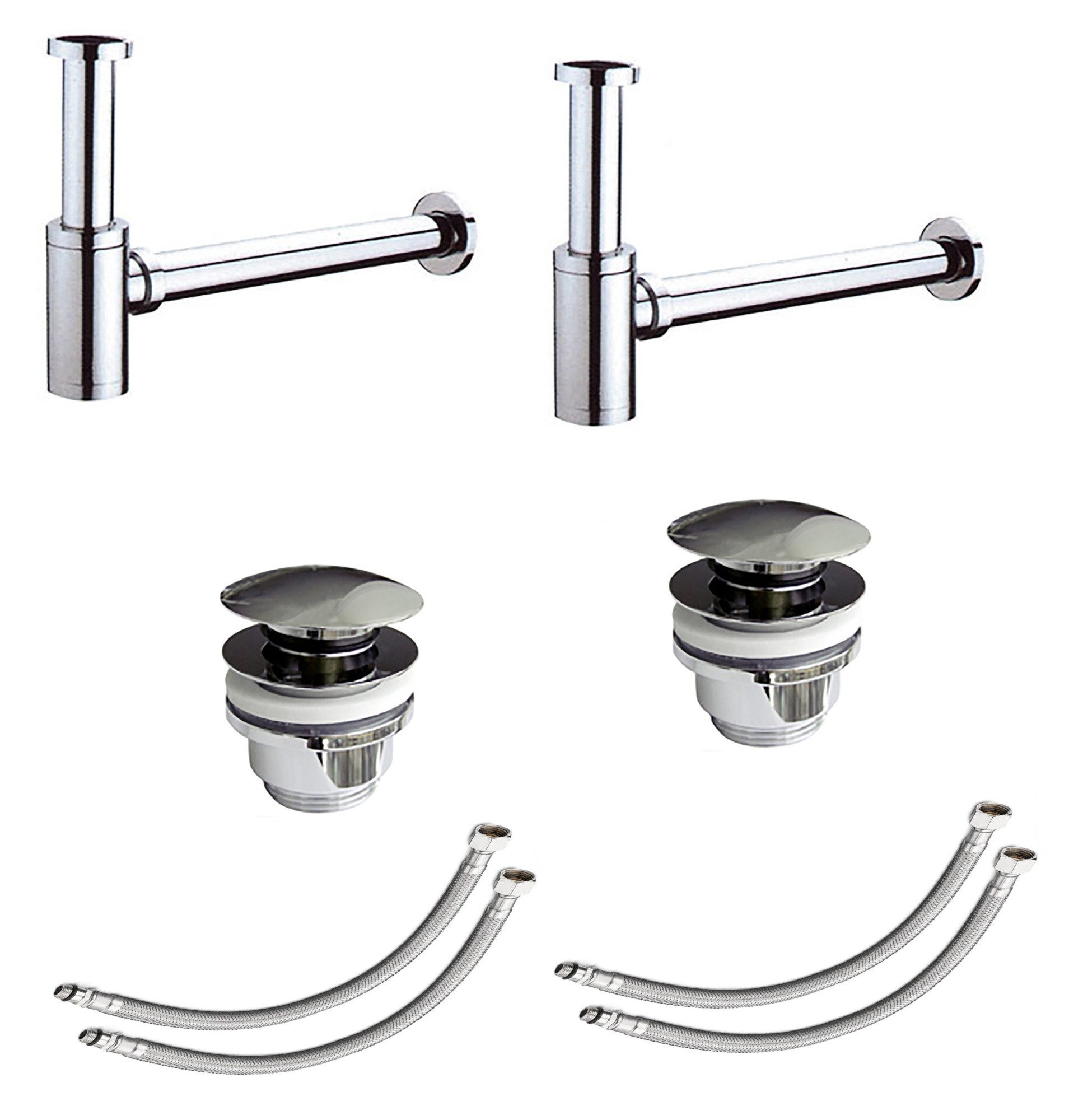 Magnolia Home Sanitär-Installationsset Waschtisch- Anschluss Spar- Set 2x
