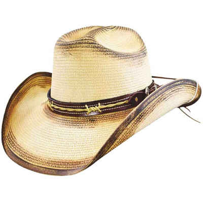 Dallas Hats Cowboyhut DOUGLAS Braun Unisex Cowboyhut aus Stroh