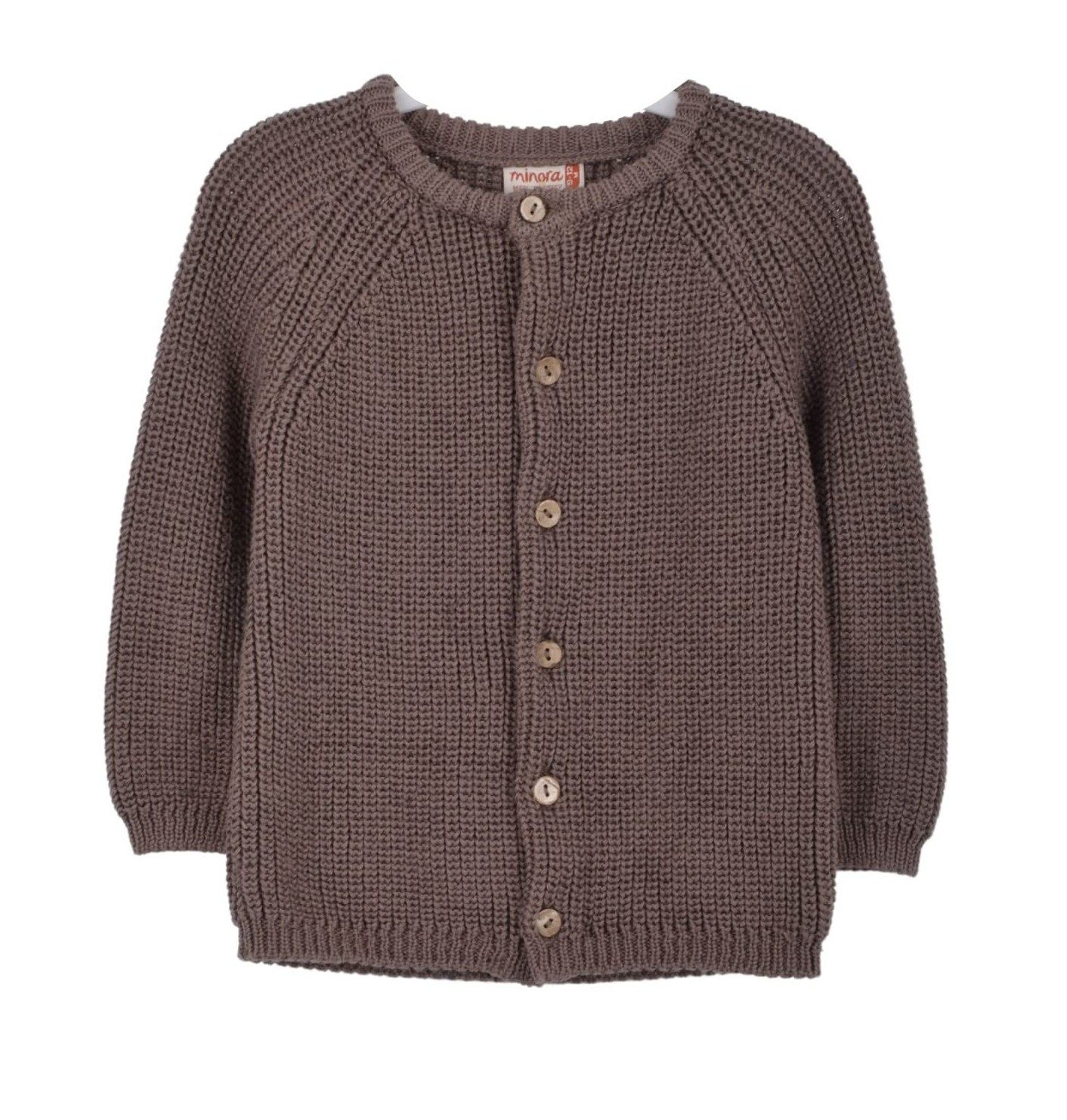 Minora Strickjacke Baby Strickjacke,Cardigan für 0-18 Monate, Leicht und Pflegeleicht