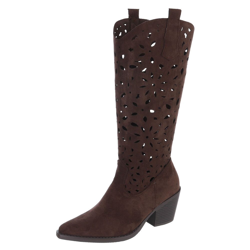 Ital-Design Stilvolle Stiefel mit Aussparungen für Damen, ideal für Frühjah günstig online kaufen