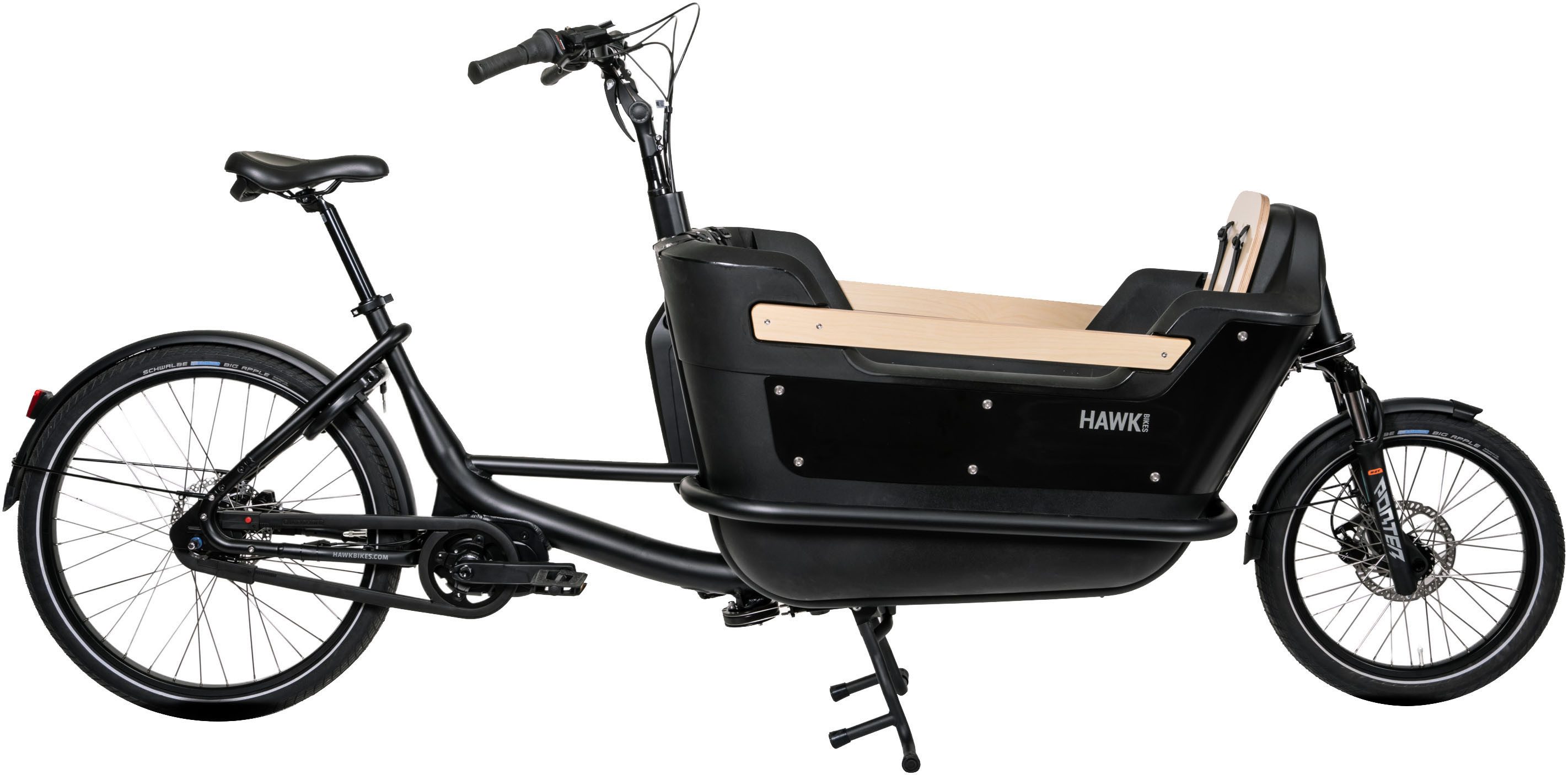 HAWK Bikes E-Bike Lastenrad E-Cargo 2.2, 8 Gang Shimano, Nabenschaltung, Mittelmotor, 468 Wh, Pedelec, Elektrofahrrad für Damen u. Herren