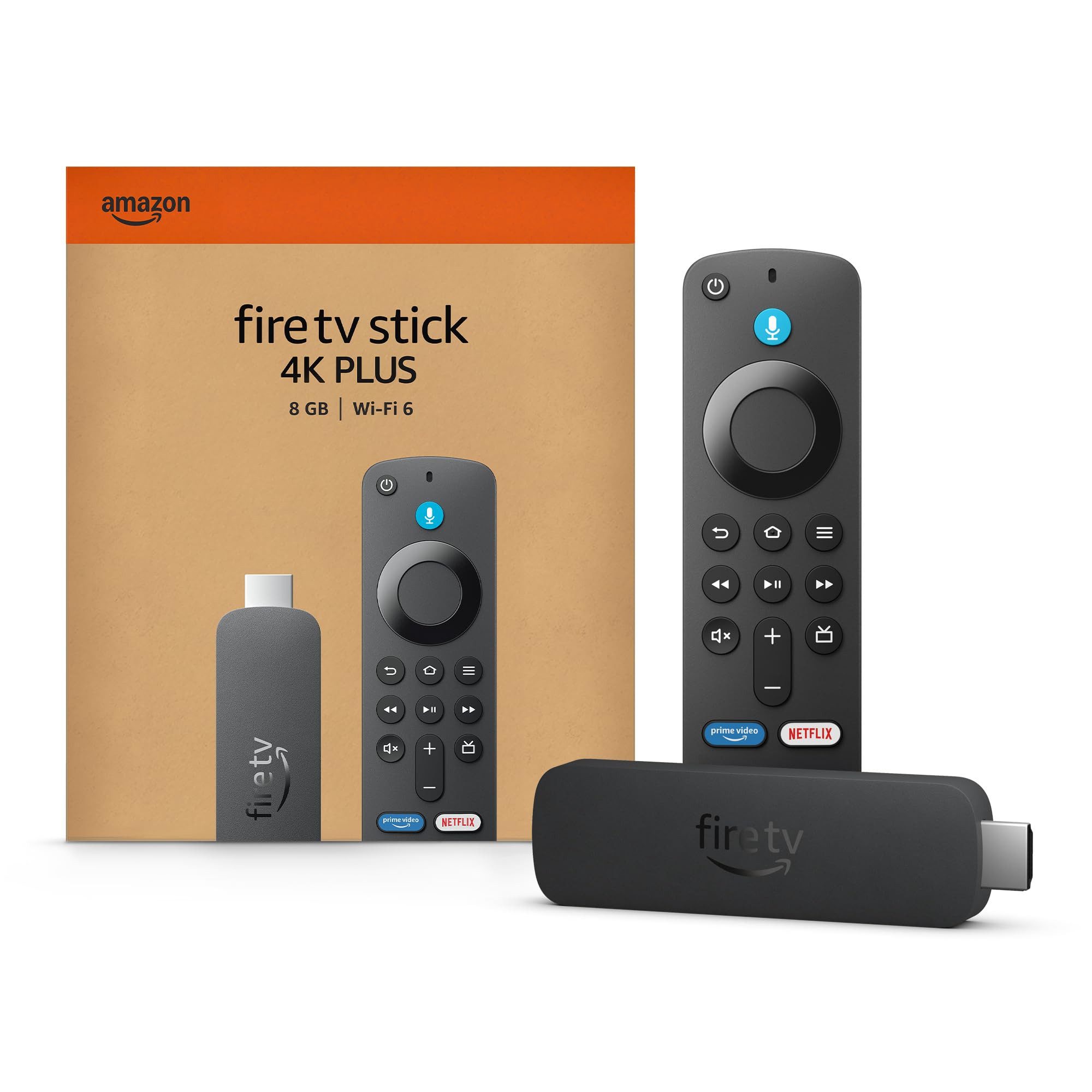 Amazon Streaming Boxen Fire TV Stick 4K Plus, 4K Ultra HD, Alexa-Sprachsteuerung, Streaming-Player