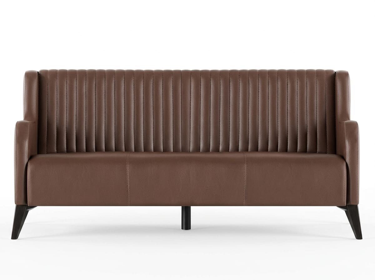 Xlmoebel 3-Sitzer Sofa moderner Stil Designer Braun Büromöbel Minimalismus, 1 Teile