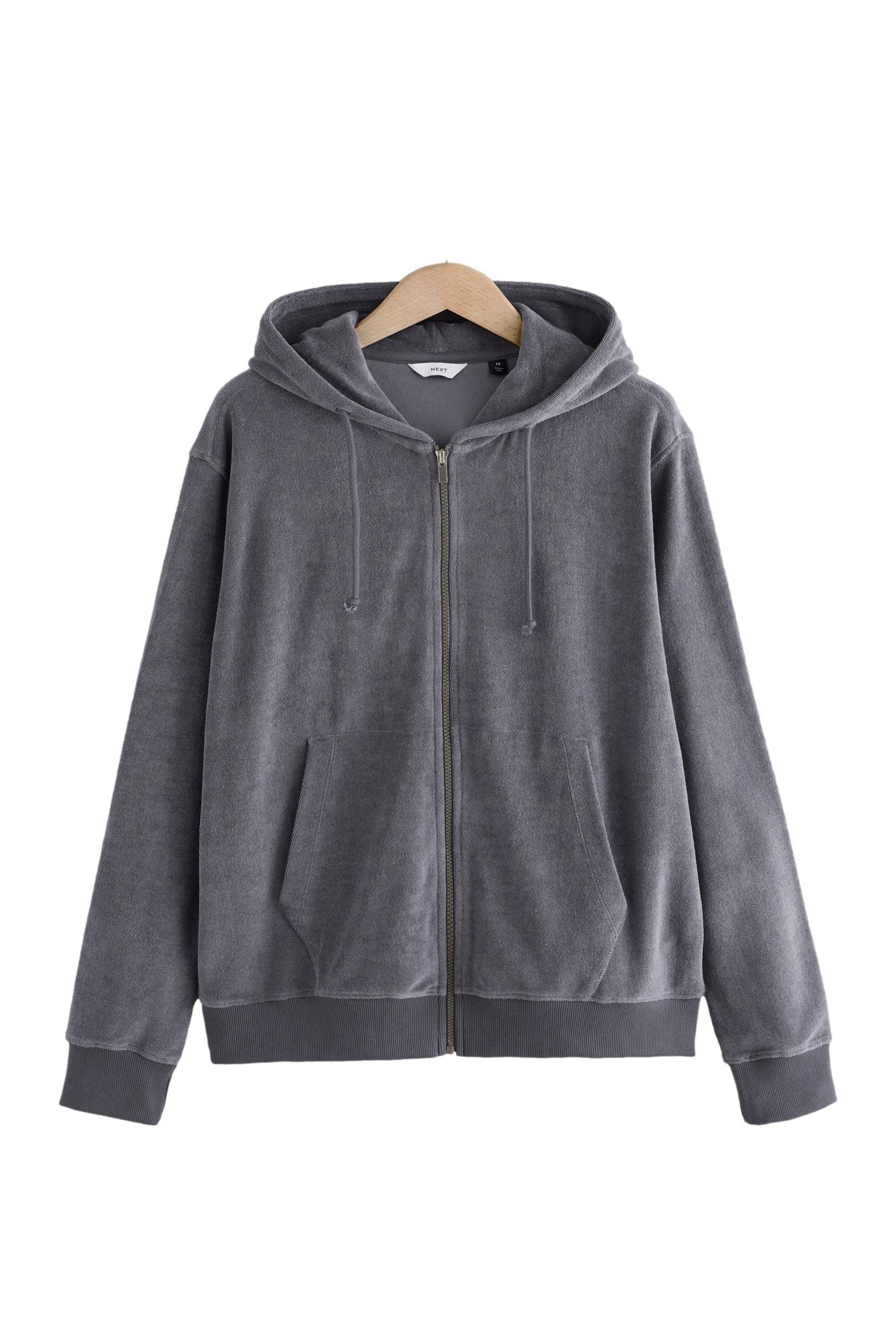Next Kapuzenpullover Frottee-Hoodie mit durchgehendem Reißverschluss günstig online kaufen