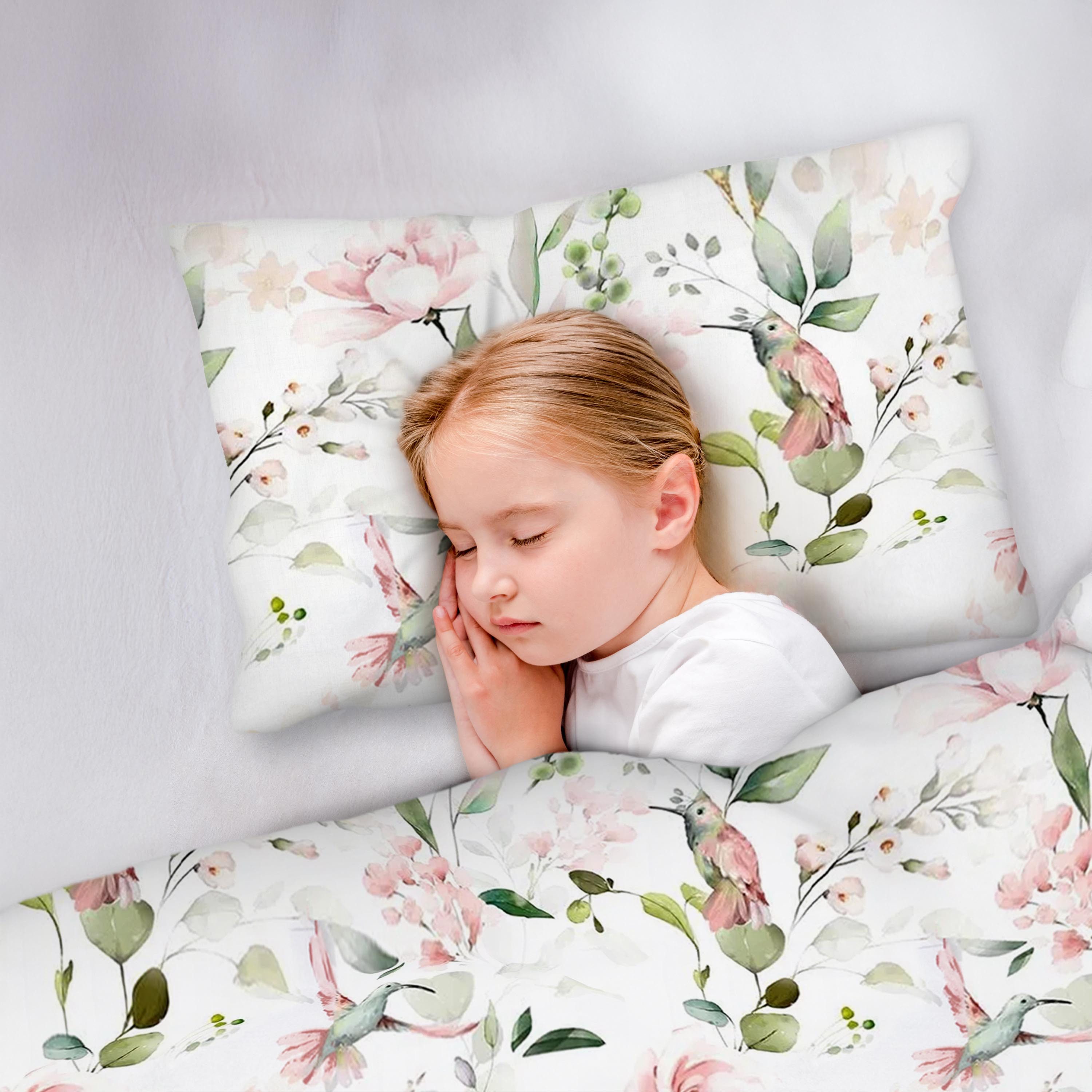 Amilian Kinderbettwäsche 100x135 - Bettwäsche Kinder - Kopfkissenbezug 40x60 cm Babybettwäsche, 2 teilig, 100% Baumwolle, für Mädchen und Jungen – Bild 4 von 5