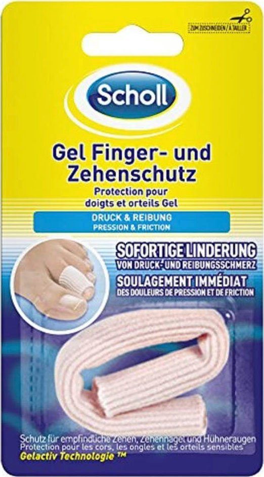 Scholl Zehenschutzpolster, Gel Finger- zuschneidbar Zehenschutz und