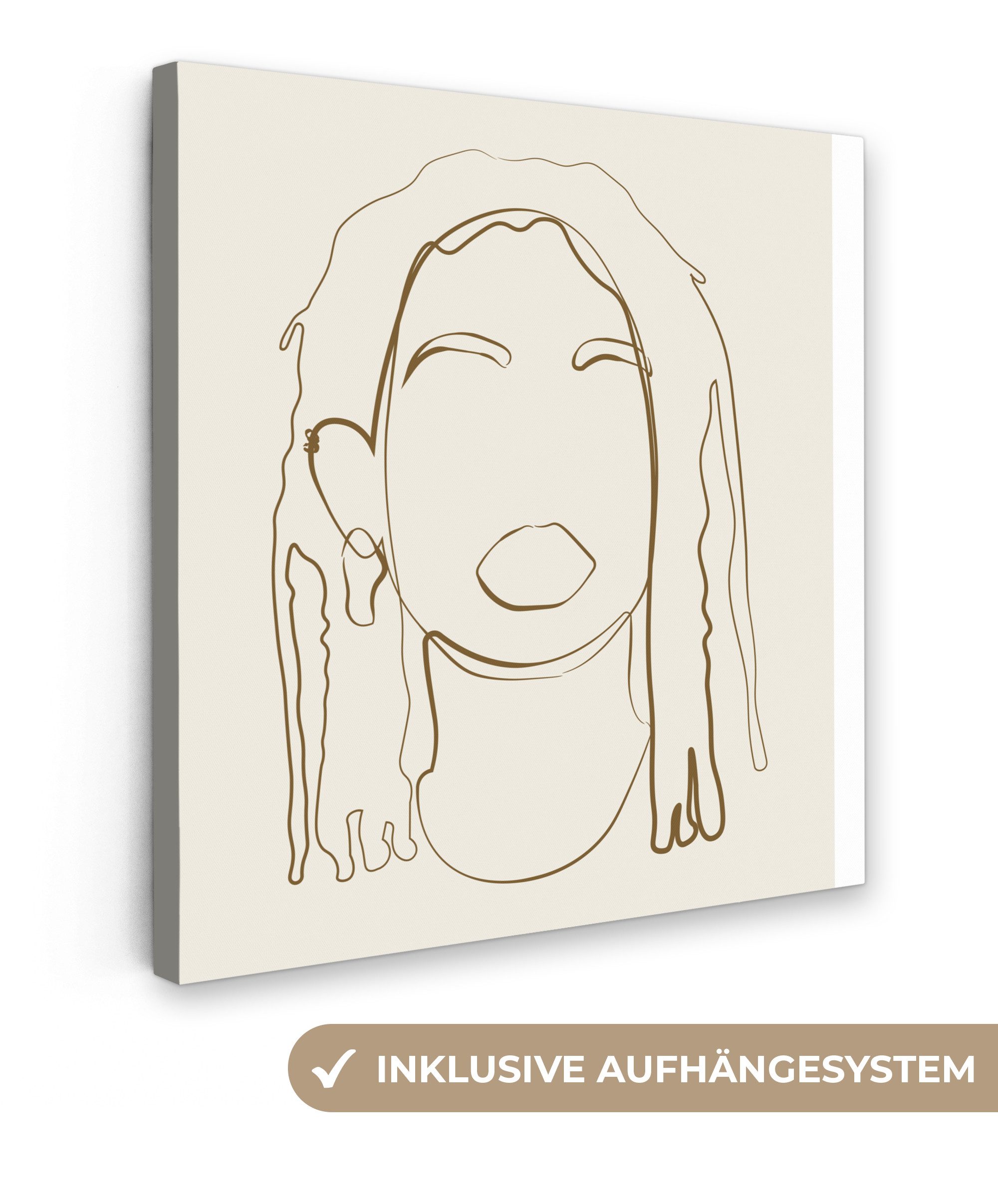 OneMillionCanvasses® Leinwandbild Frauen - Text - günstig online kaufen