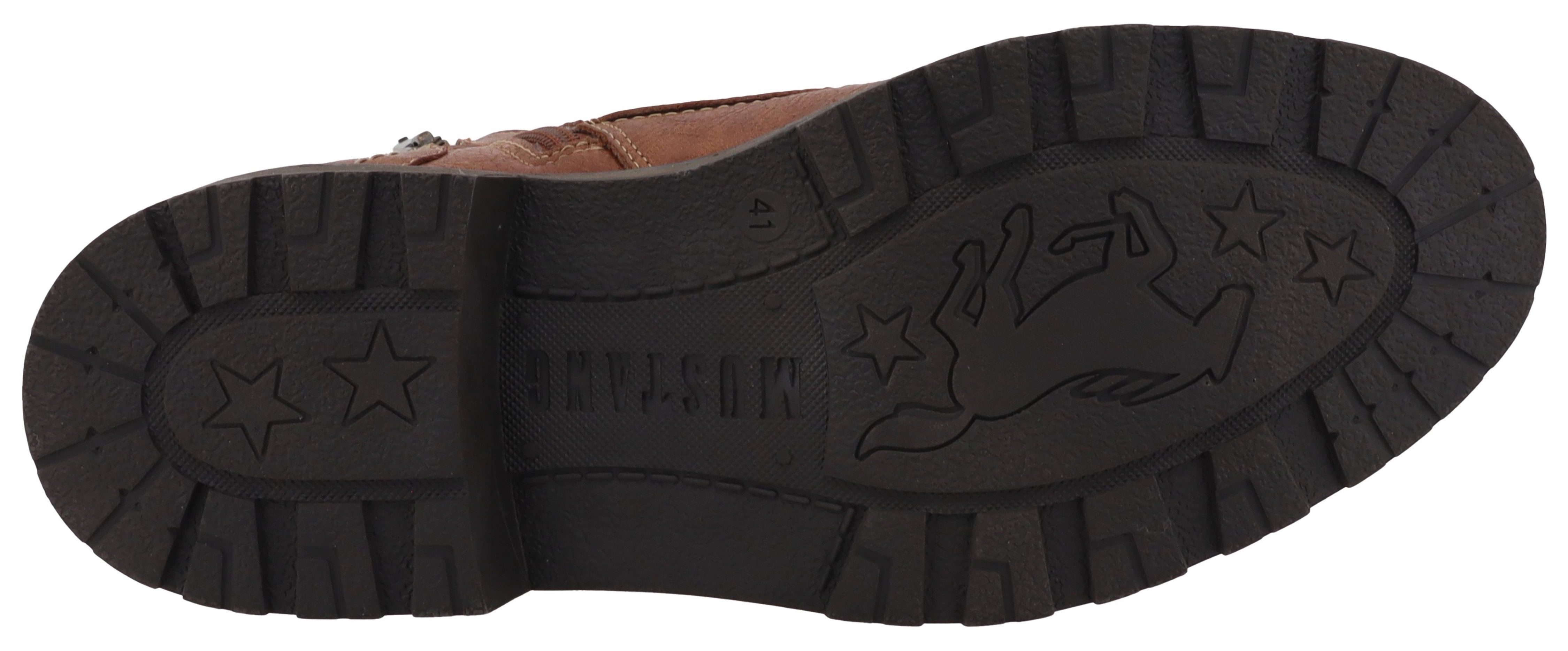 Mustang Shoes Marian Winterstiefelette Stiefelette, Boots mit praktischem Innenreißverschluss