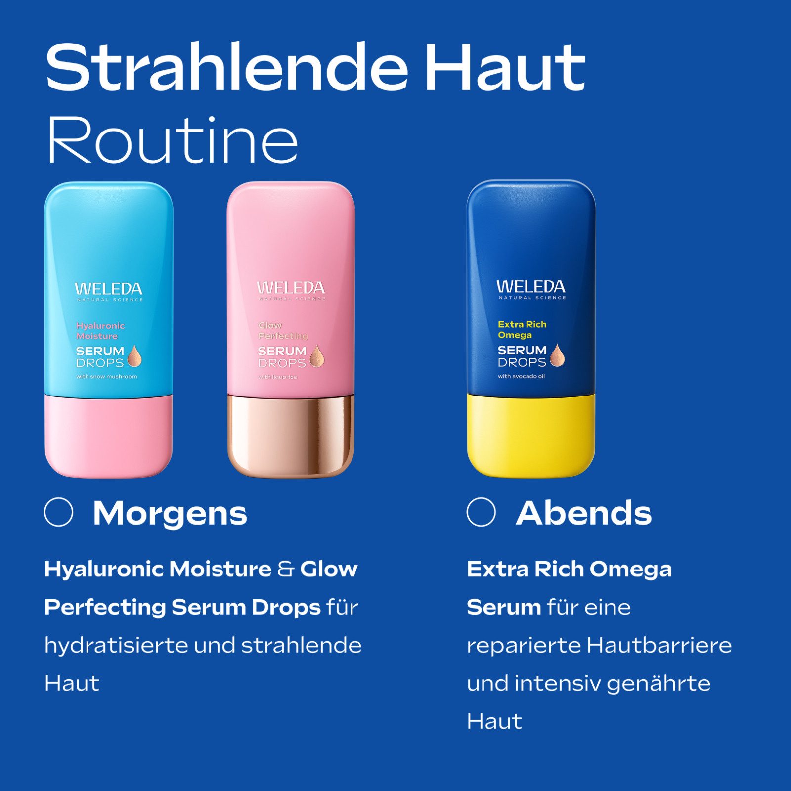 WELEDA Gesichtsserum EXTRA RICH OMEGA SERUM DROPS, stärkt die Hautbarriere, schenkt deiner Haut neue Energie und Pflege