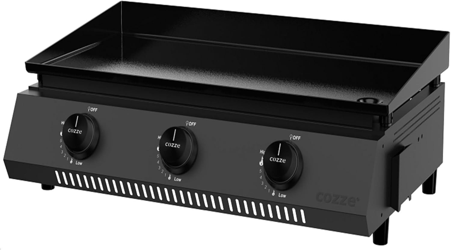 COZZE Elektrogrill COZZE Plancha Grill Tragbar G-700 mit 3 Brennern 50 mbar