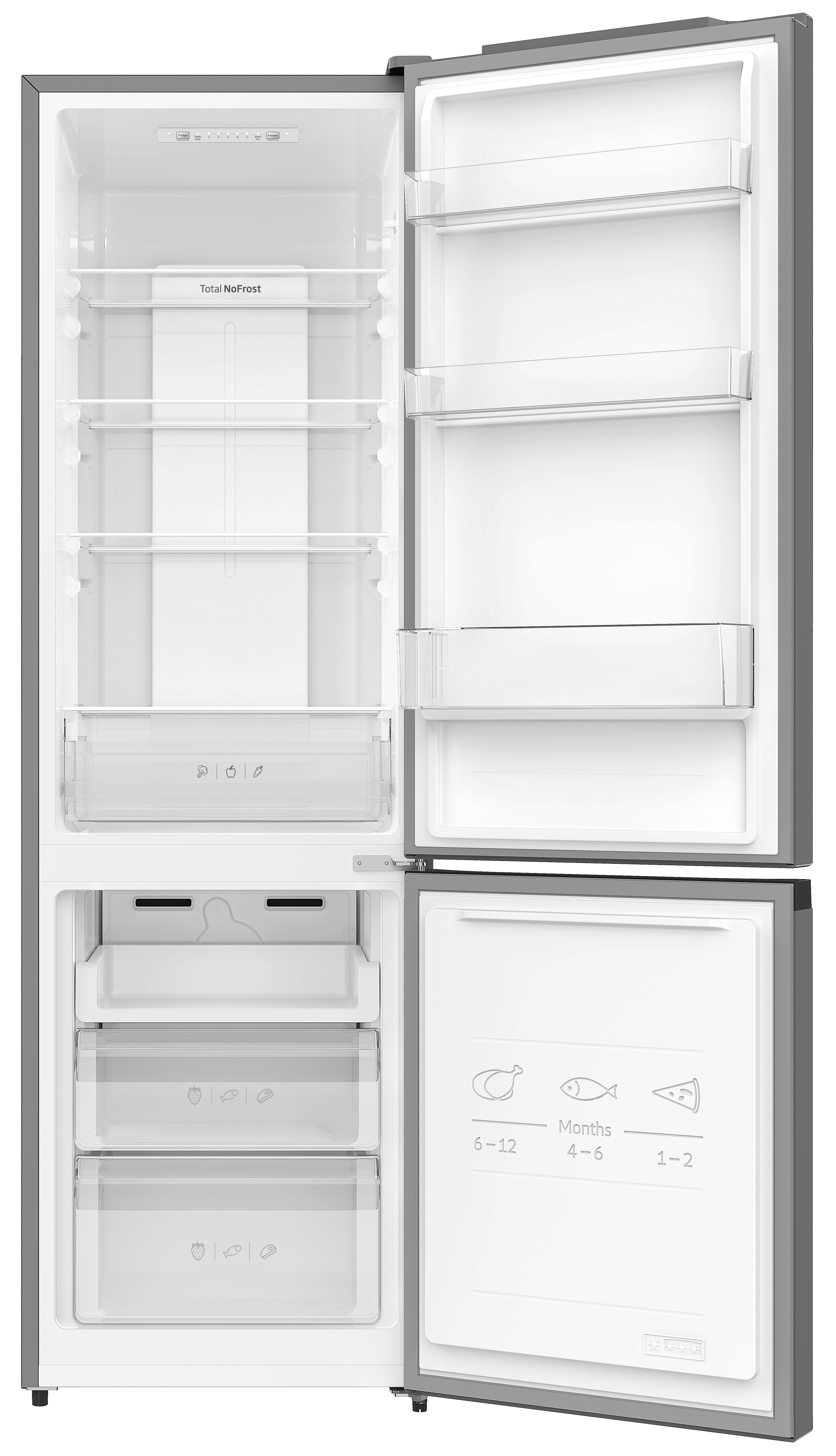 Amica Kühl-/Gefrierkombination KGCN 387 130 E, 179 cm hoch, 55 cm breit, Einfach smart: eisfrei, übersichtlich, alltagstauglich