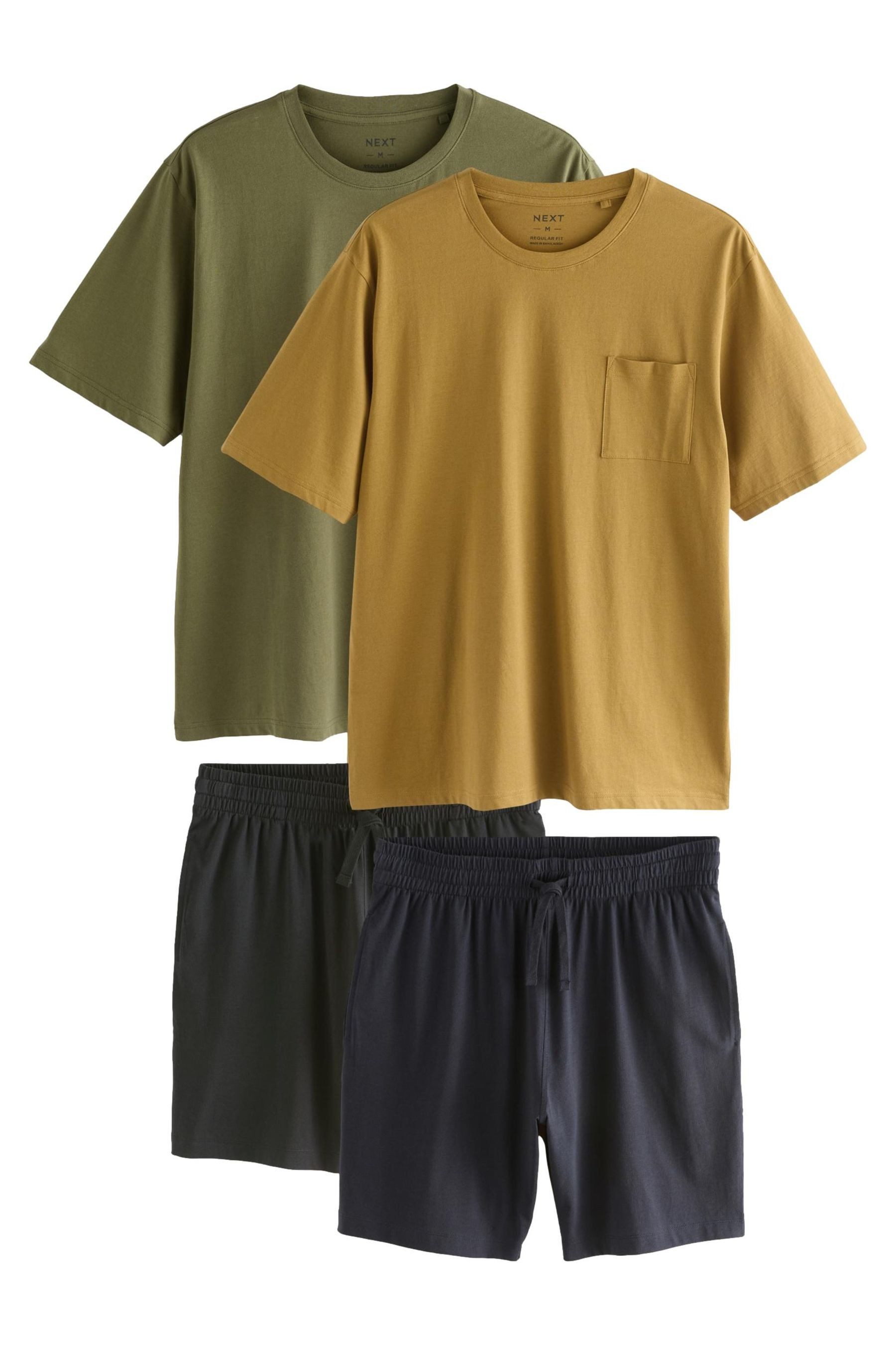 Next Pyjama Jersey-Schlafanzugshorts, 2er-Pack (4 tlg) günstig online kaufen