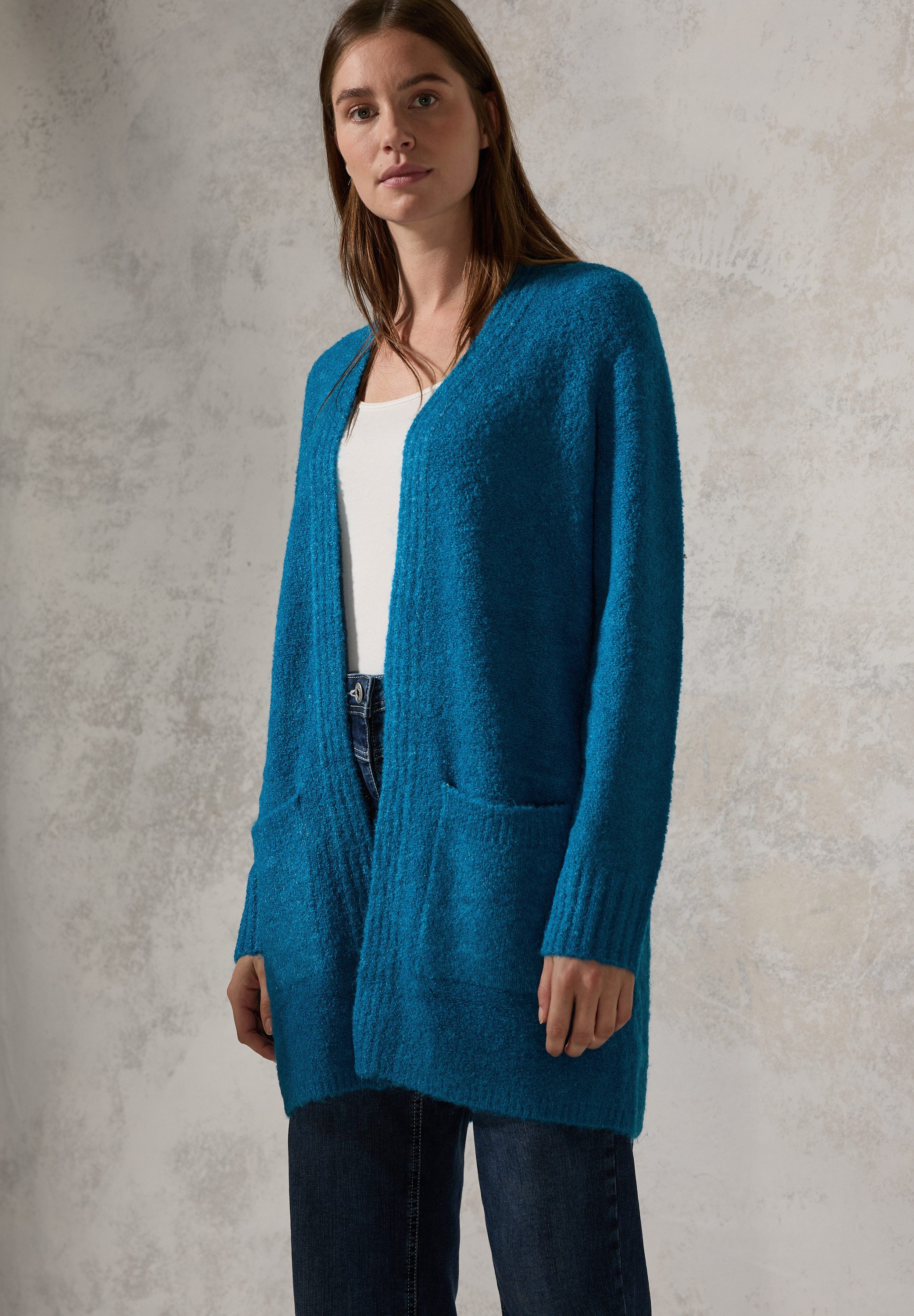 CECIL Longstrickjacke in kuscheliger Bouclé-Qualität günstig online kaufen